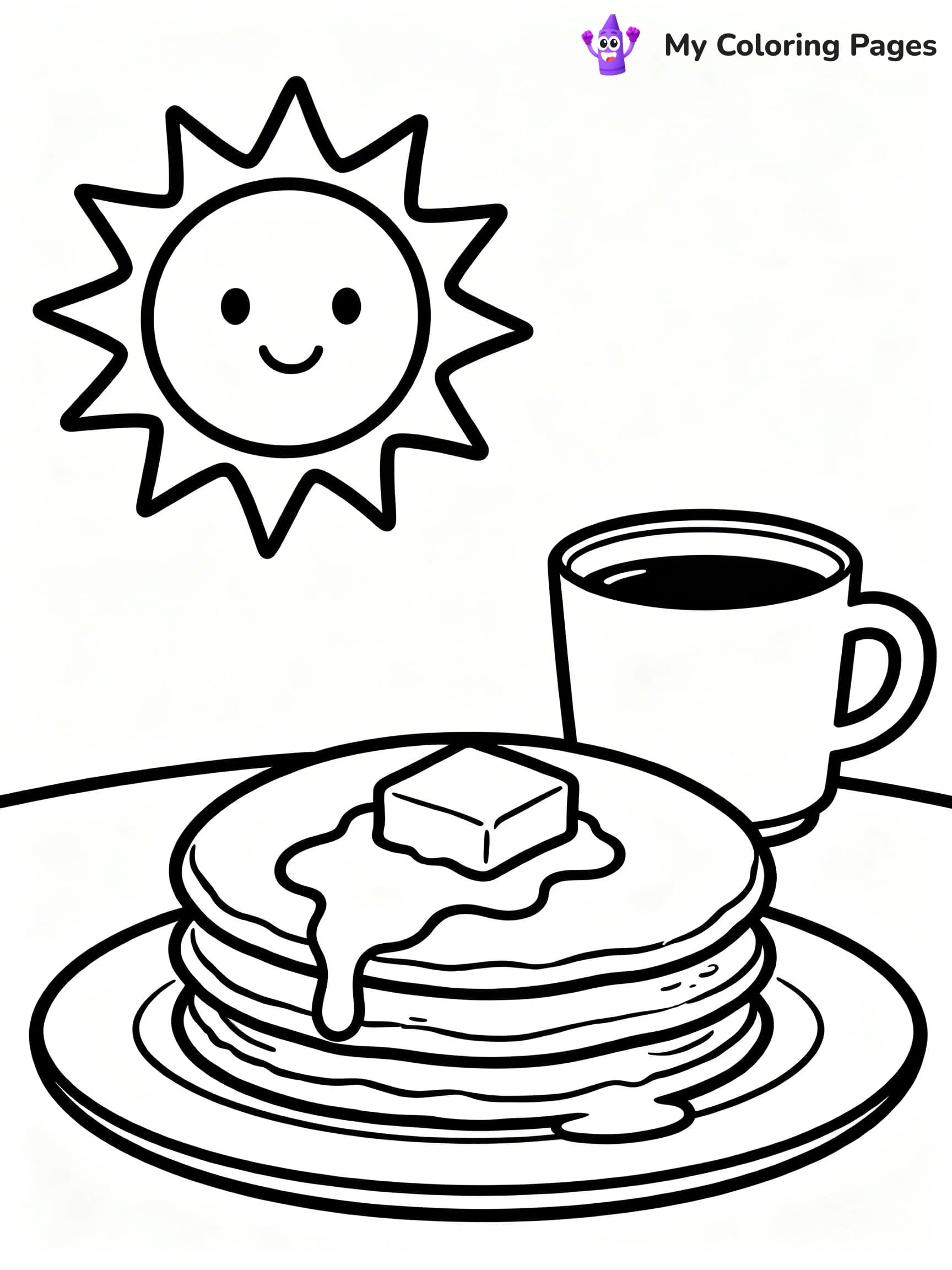 Pancake Coloring Pages - 21