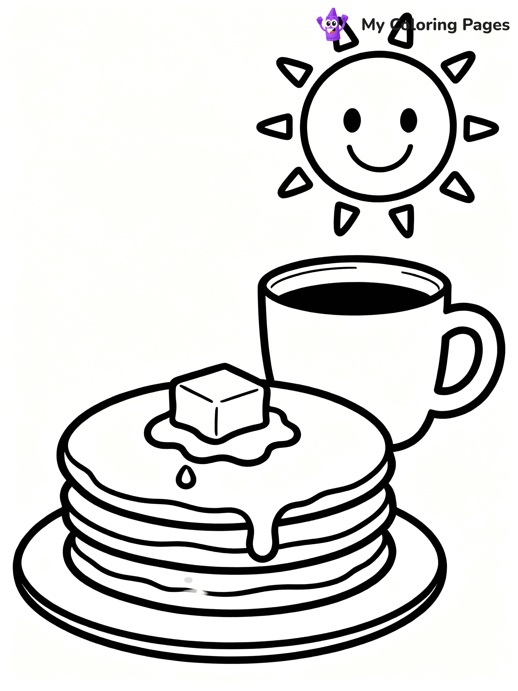 Pancake Coloring Pages - 20