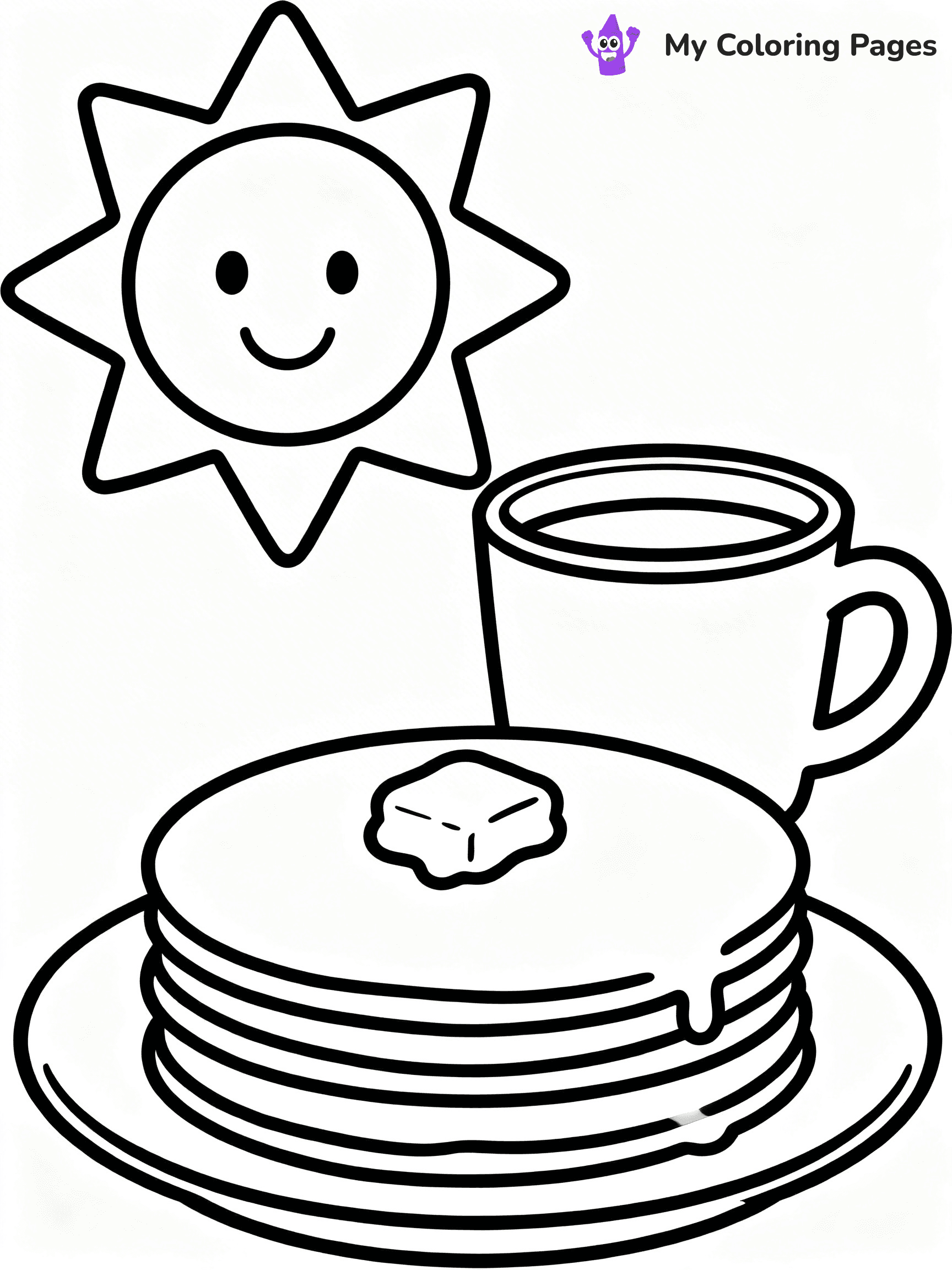 Pancake Coloring Pages - 19