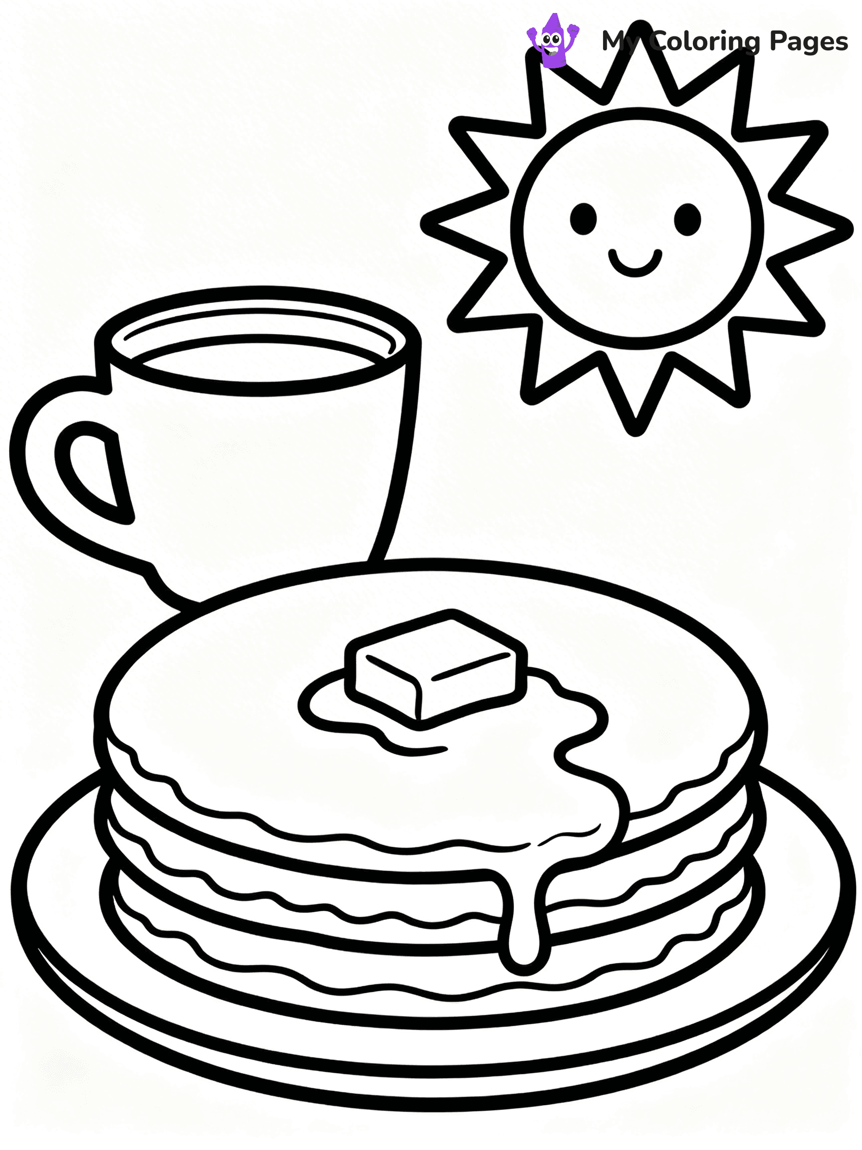 Pancake Coloring Pages - 17