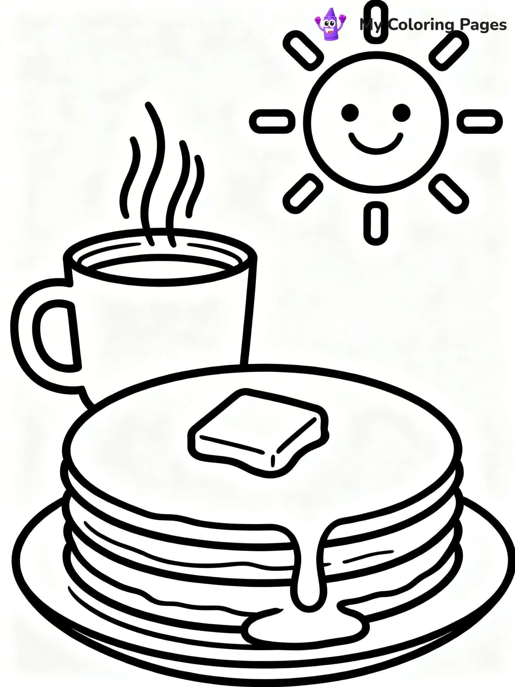 Pancake Coloring Pages - 16