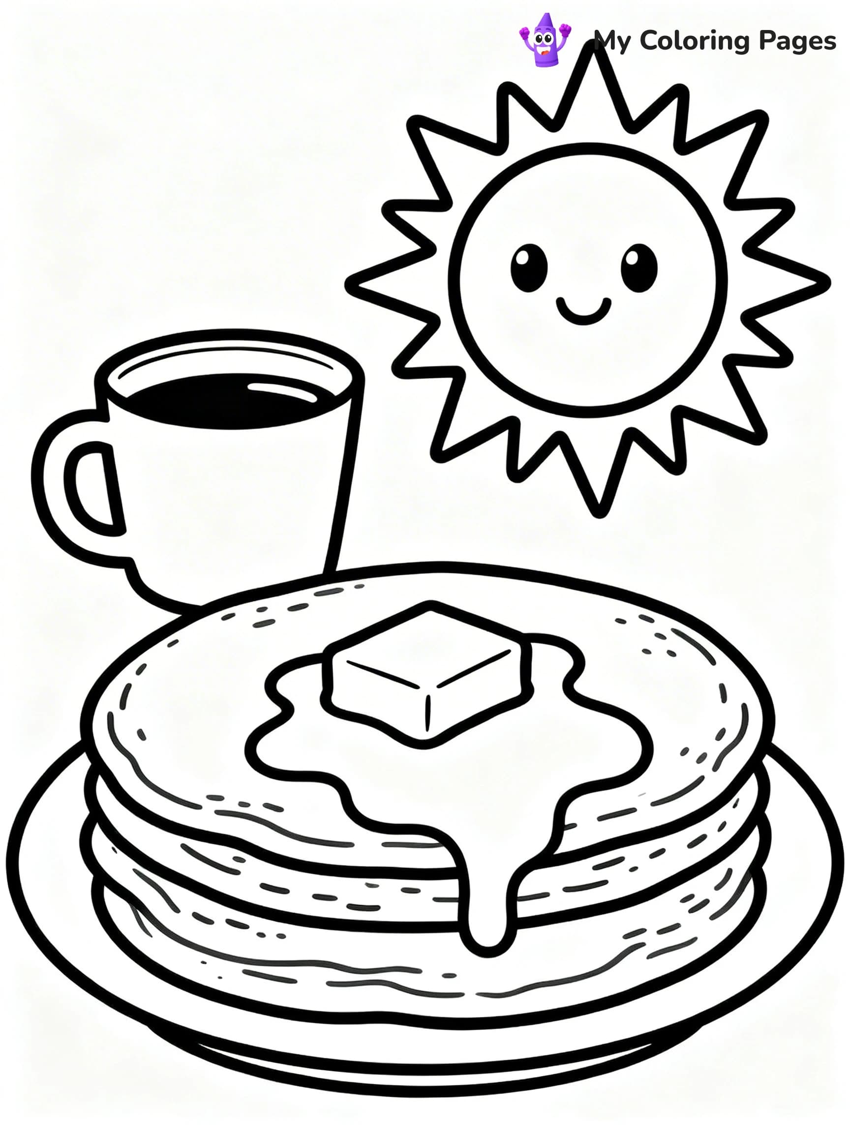 Pancake Coloring Pages - 15