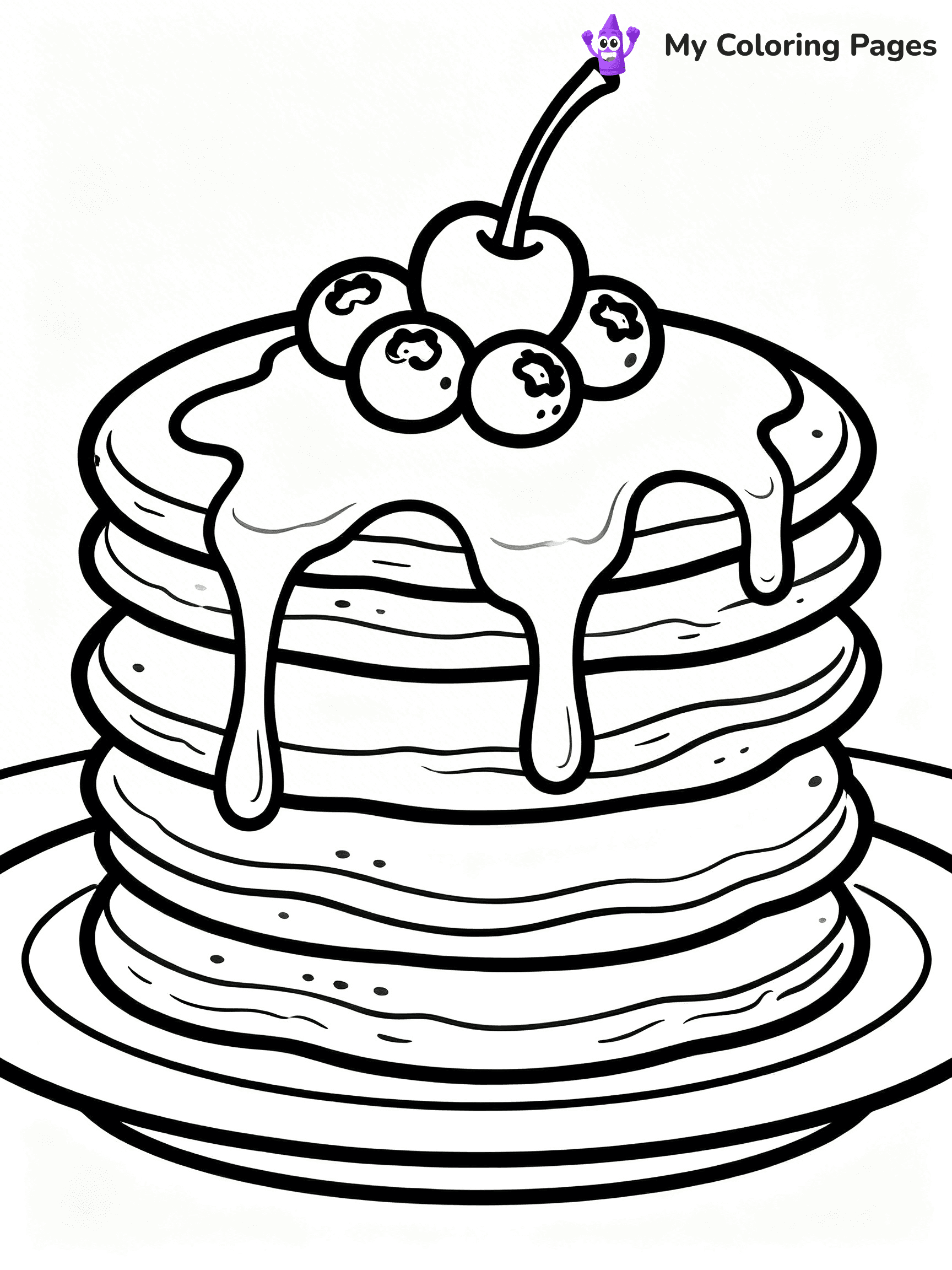 Pancake Coloring Pages - 10