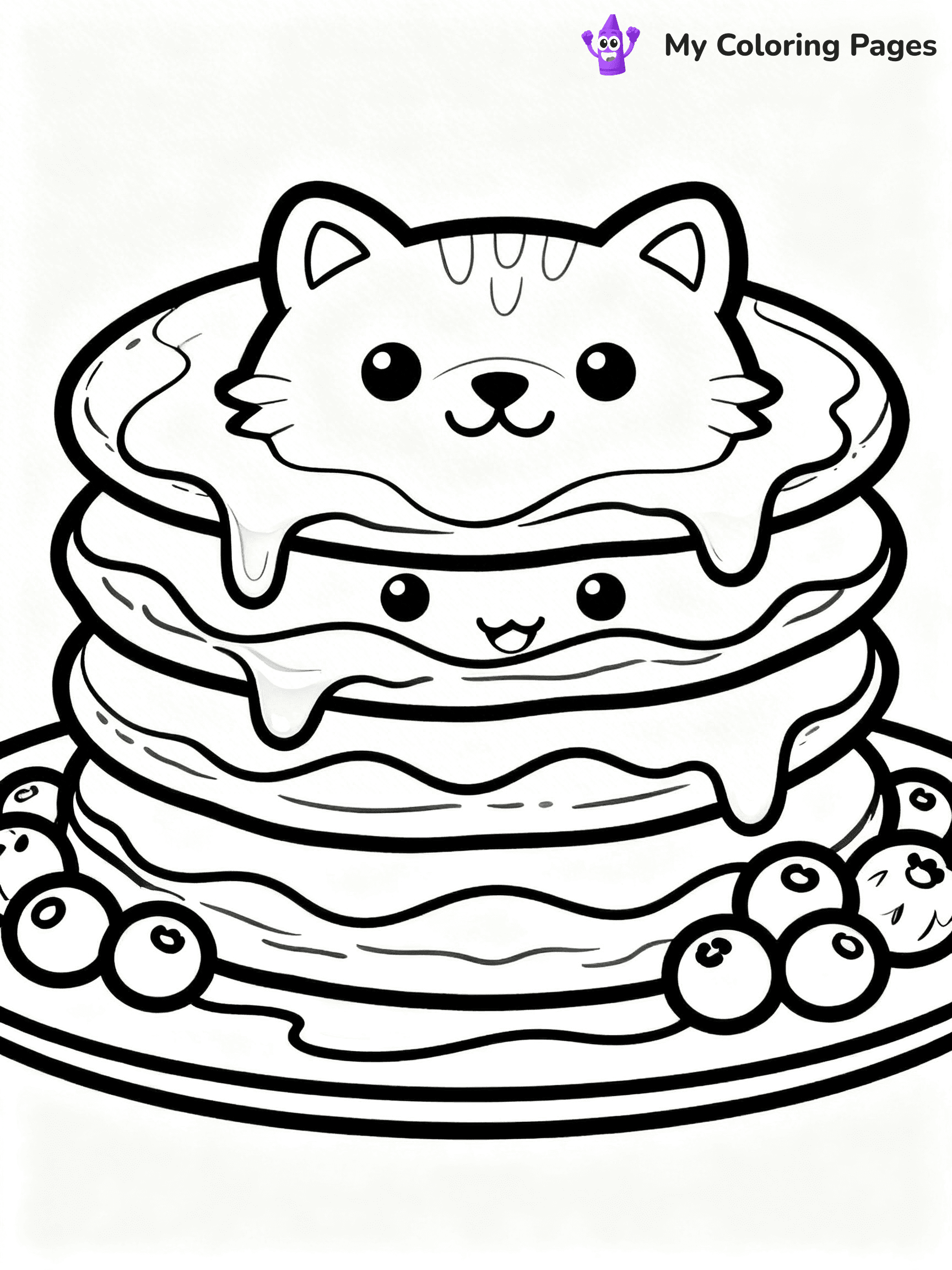 Pancake Coloring Pages - 5