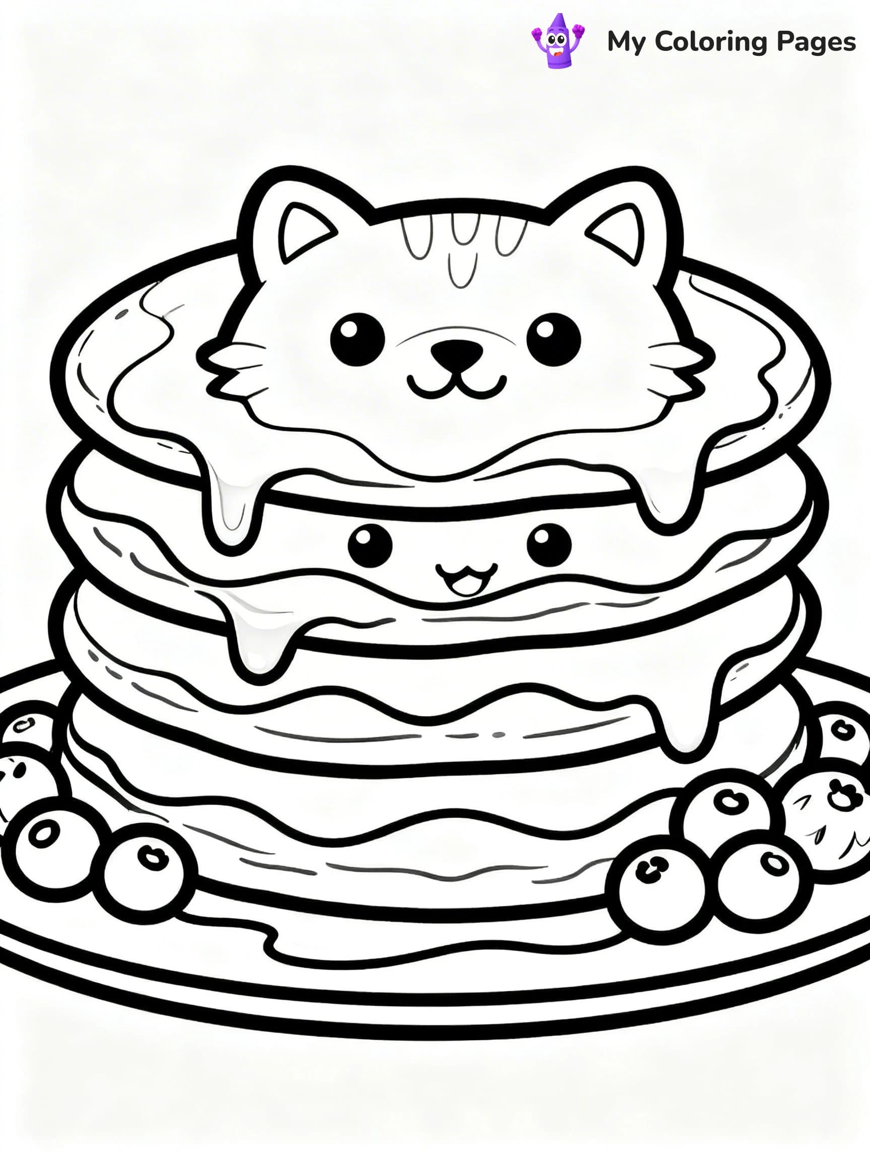 Pancake Coloring Pages - 5