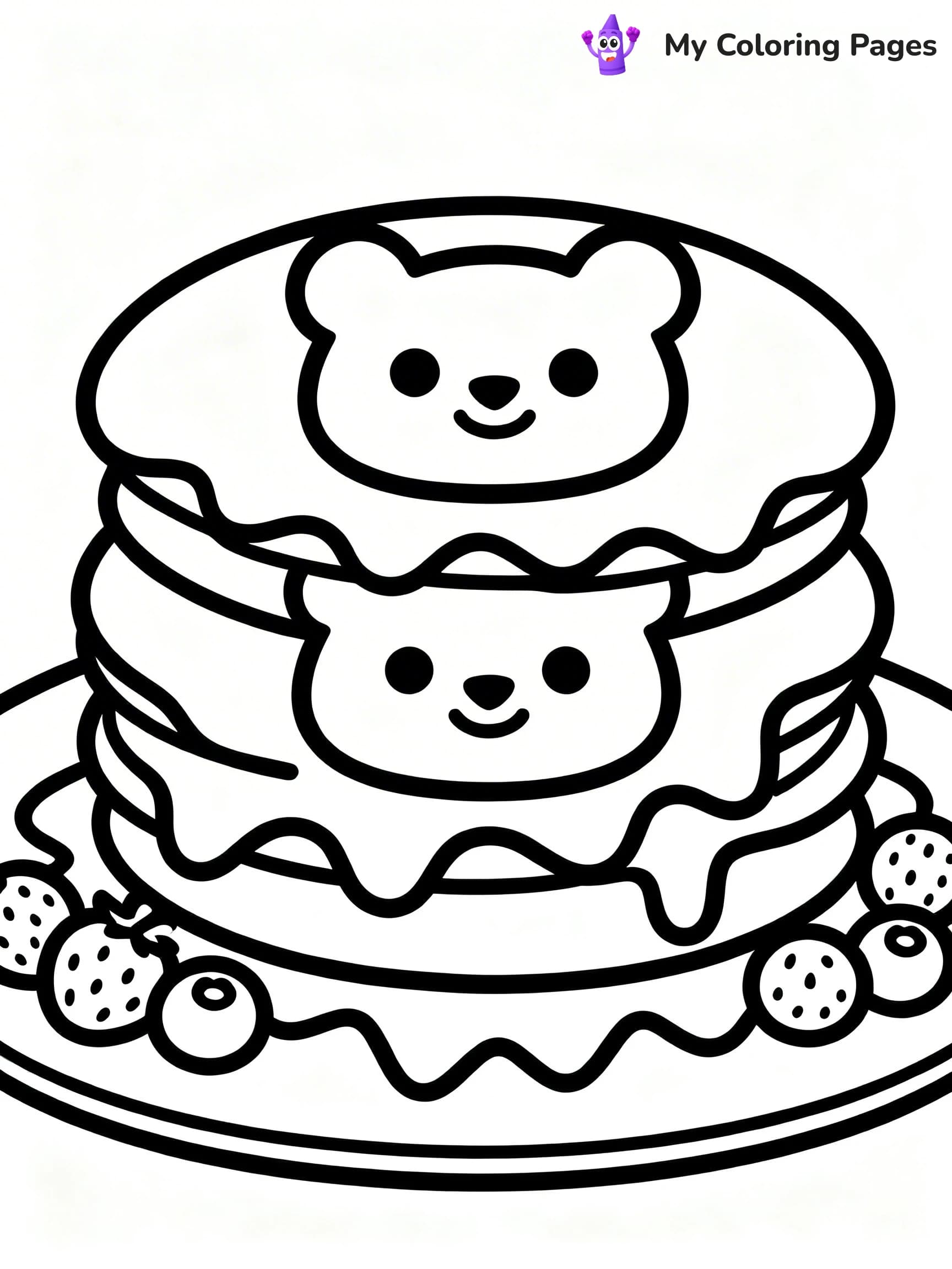 Pancake Coloring Pages - 4