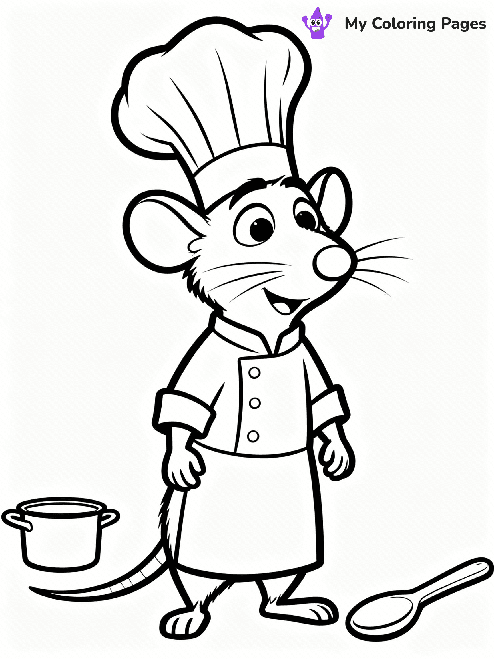 Ratatouille Coloring Pages - 1