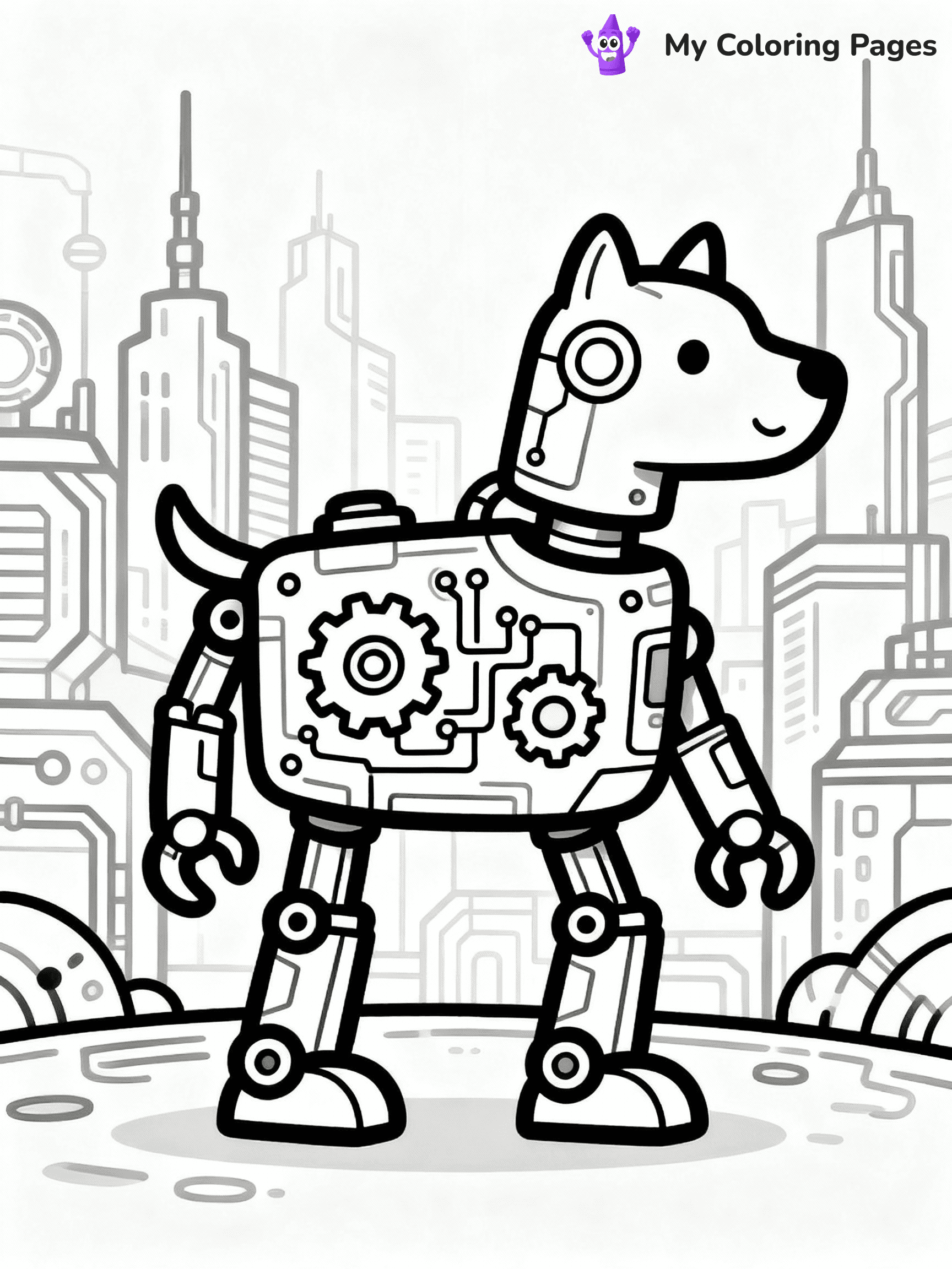 Robot Coloring Pages - 41