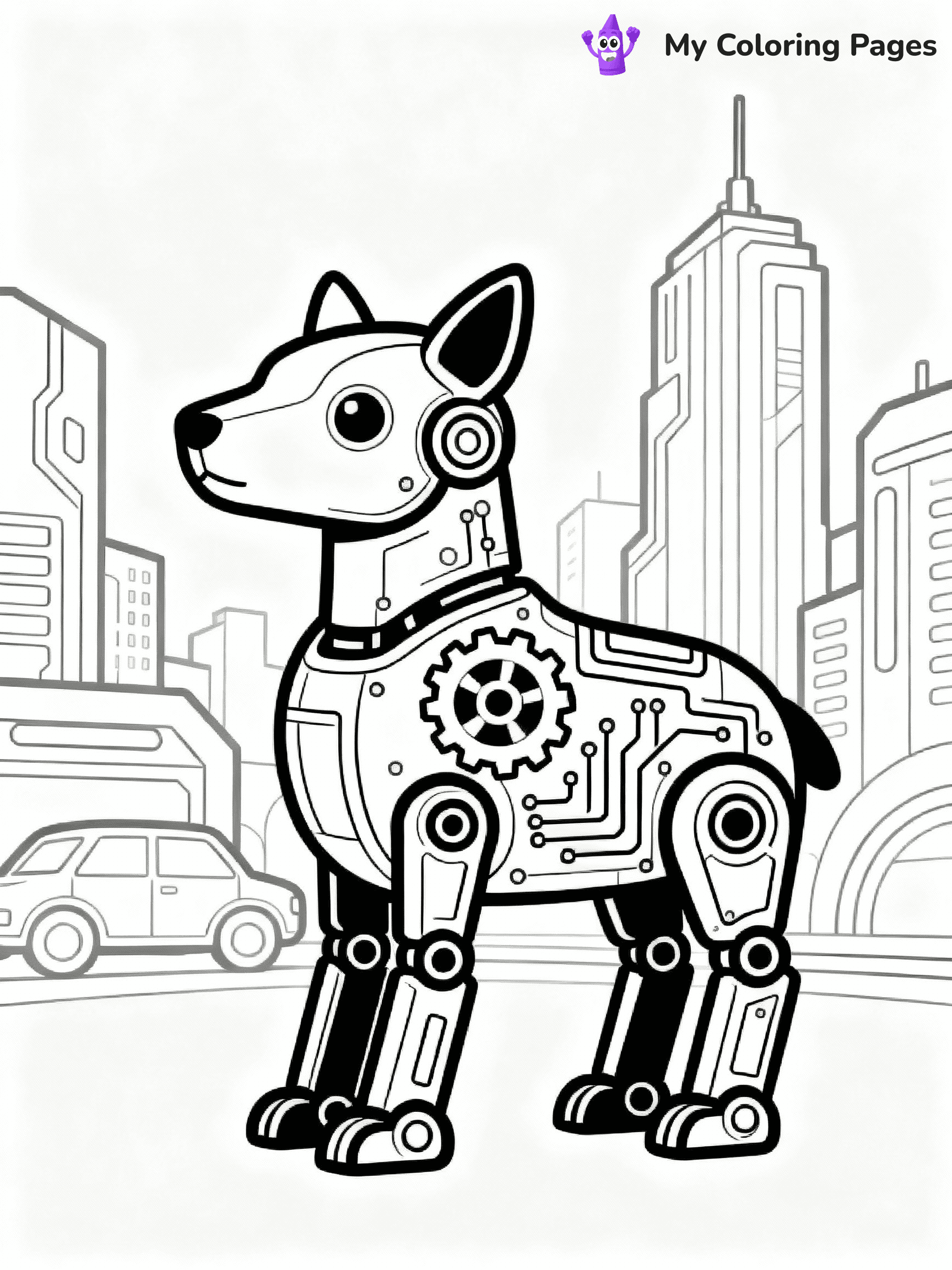 Robot Coloring Pages - 39