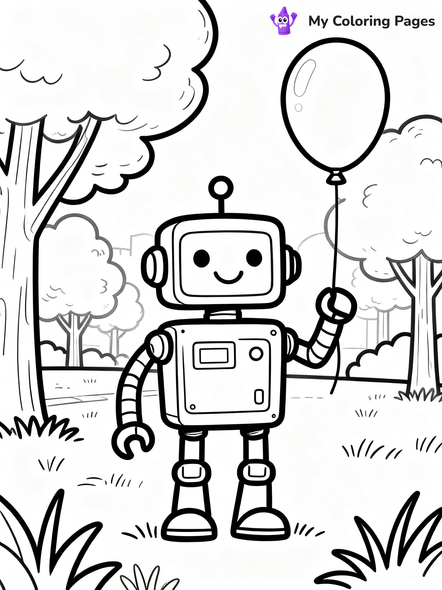 Robot Coloring Pages - 31