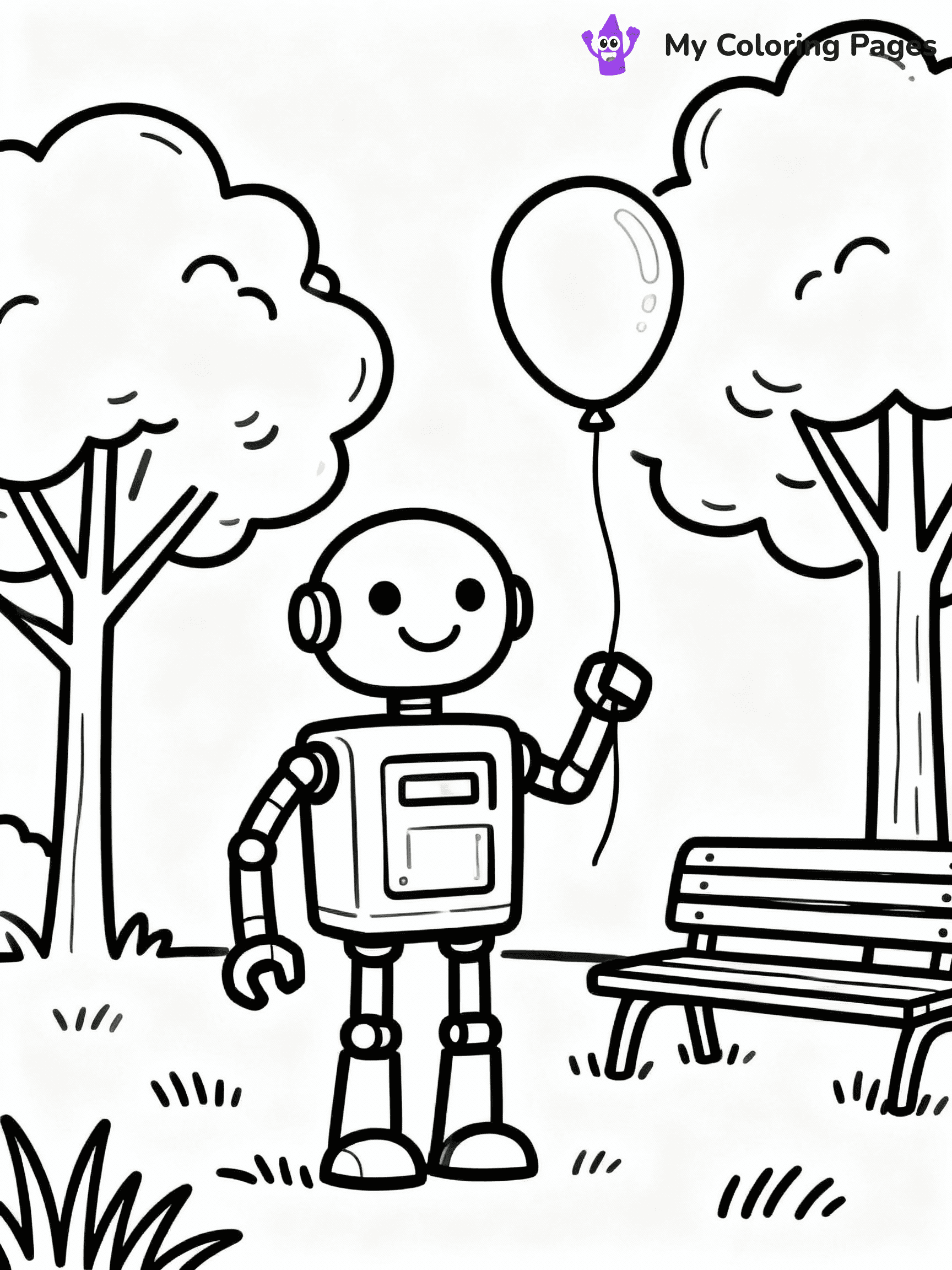 Robot Coloring Pages - 29