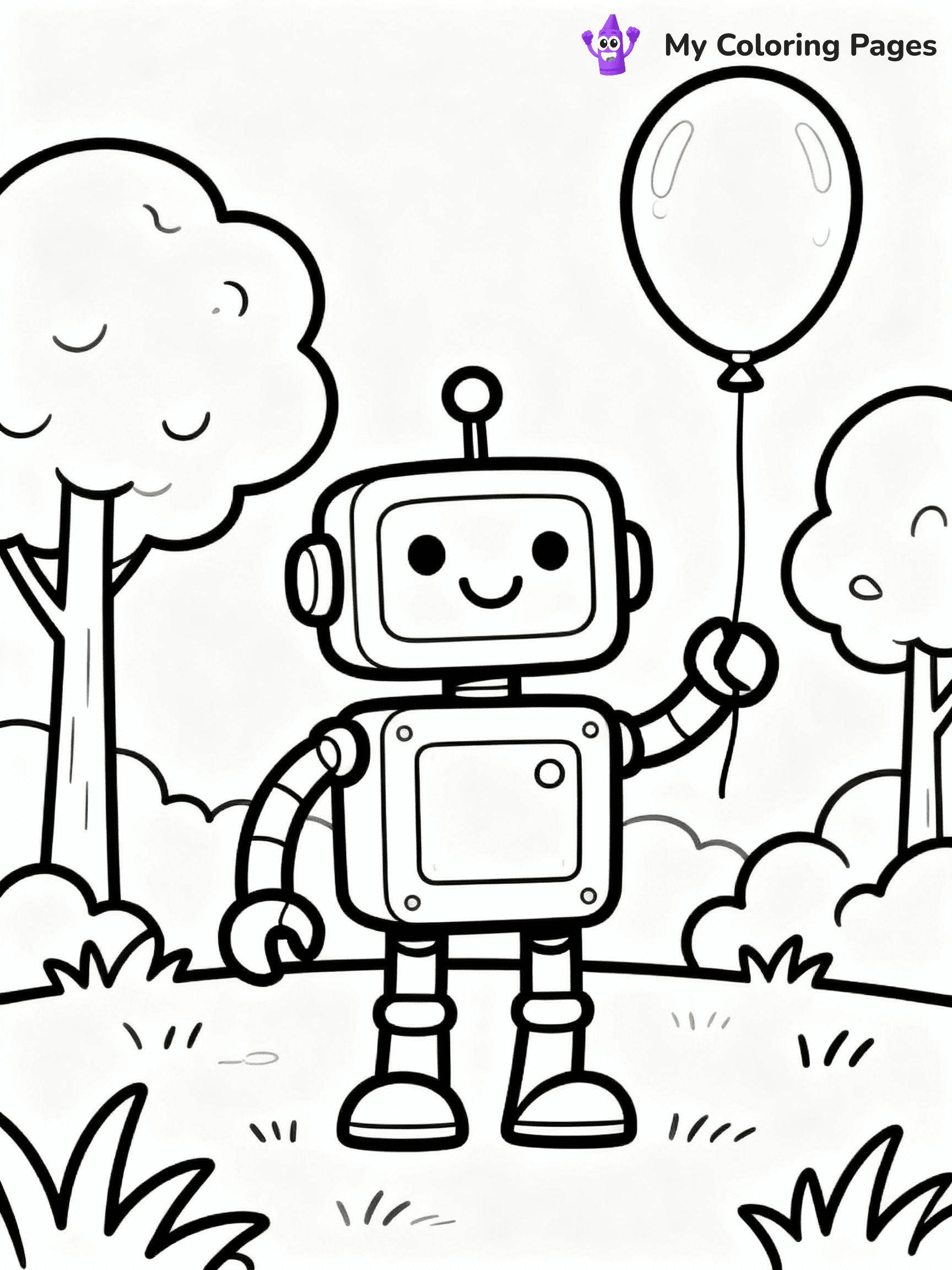Robot Coloring Pages - 28