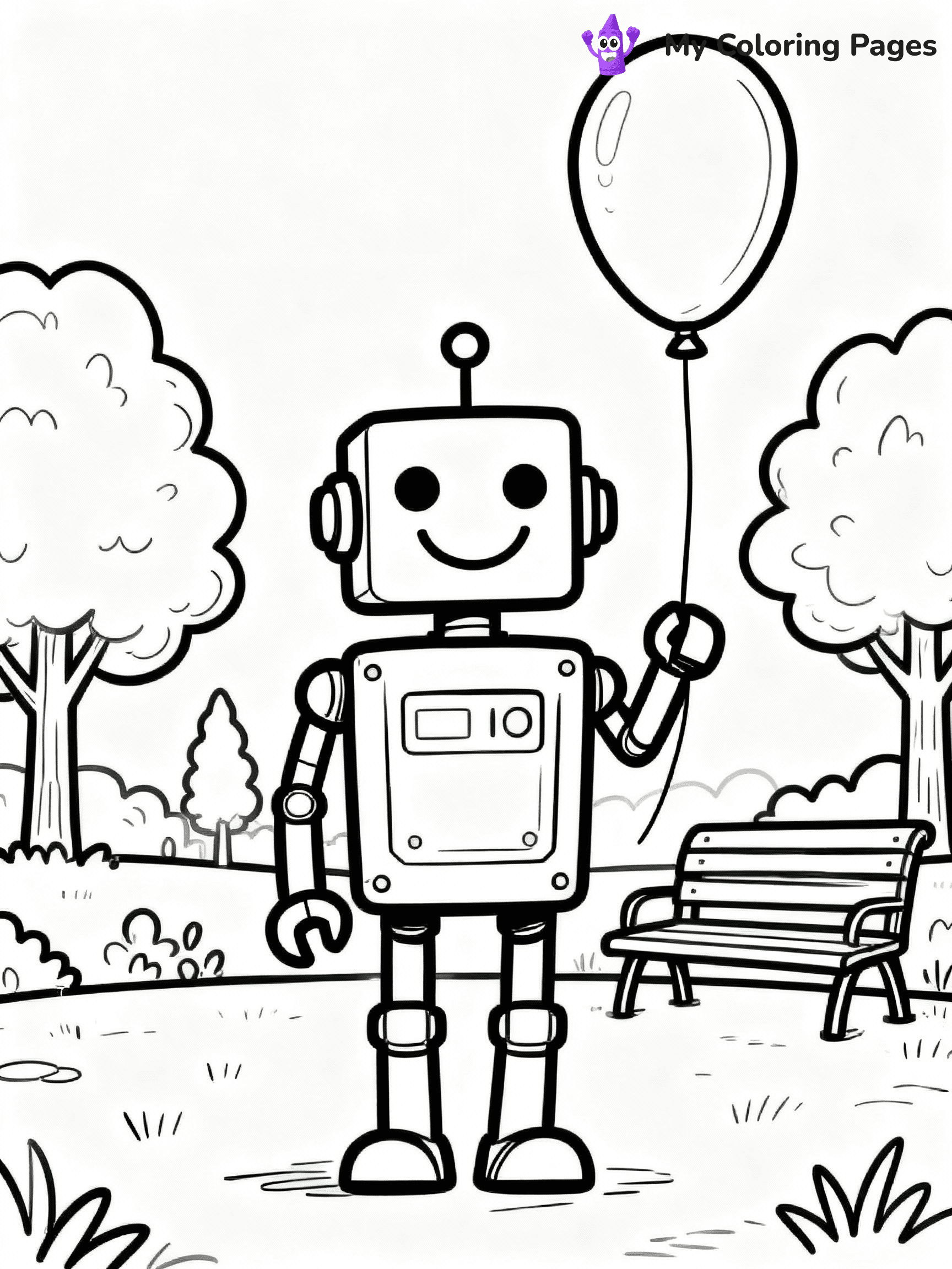 Robot Coloring Pages - 26