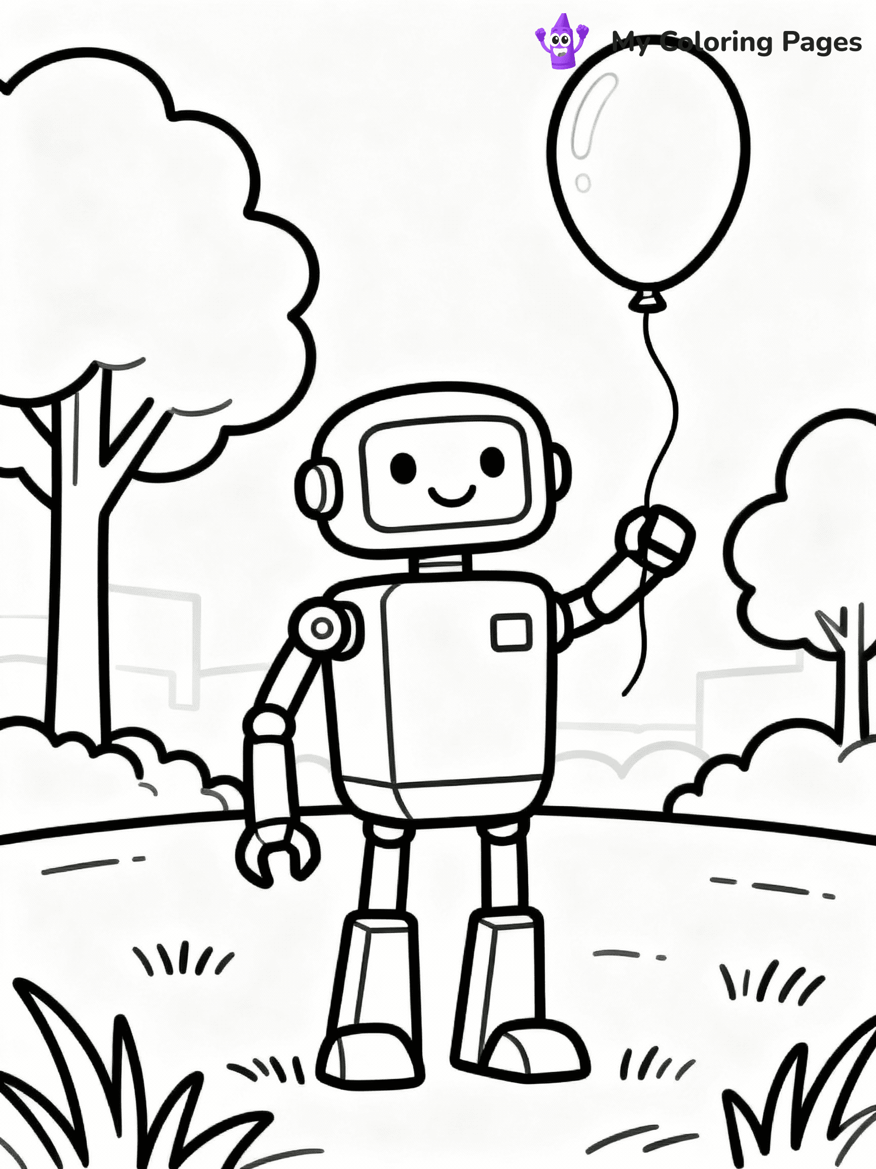 Robot Coloring Pages - 25