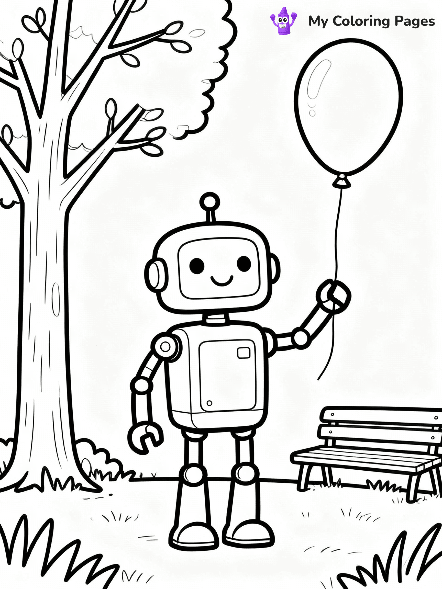 Robot Coloring Pages - 23