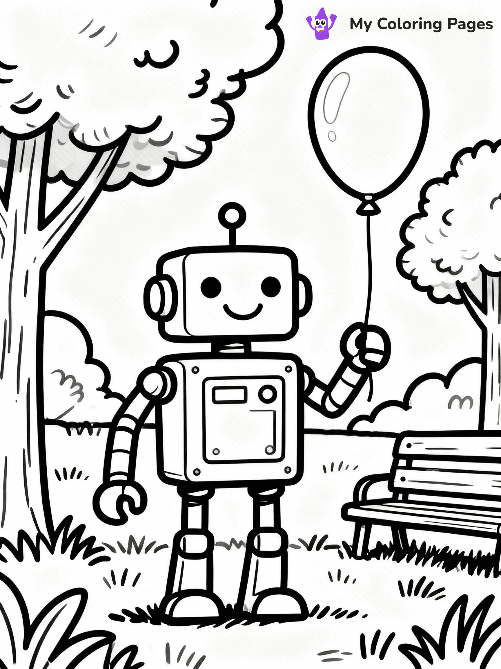 Robot Coloring Pages - 22