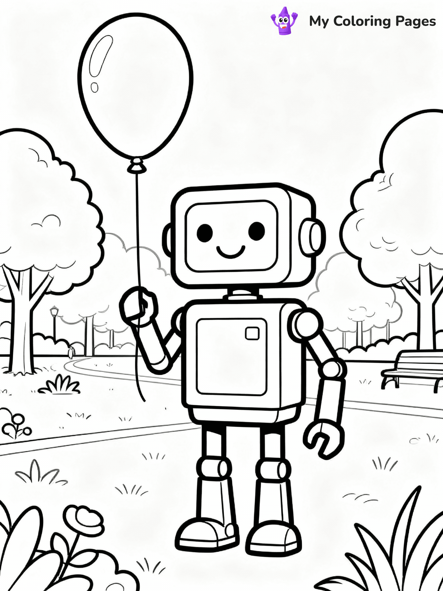 Robot Coloring Pages - 21