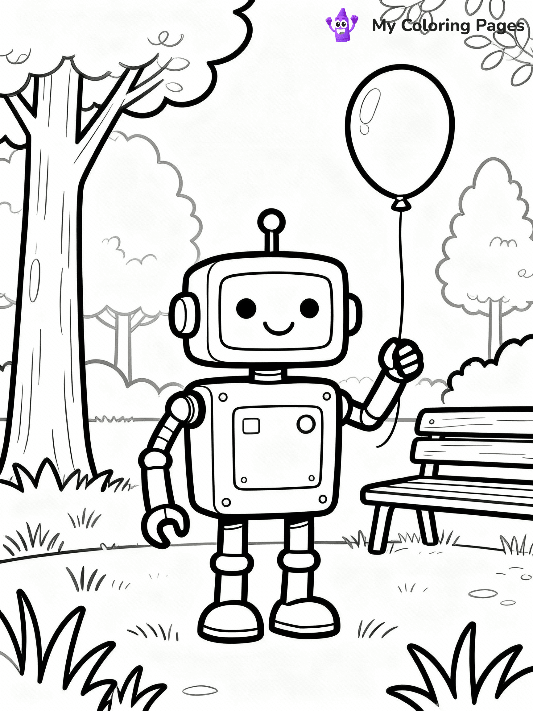 Robot Coloring Pages - 20