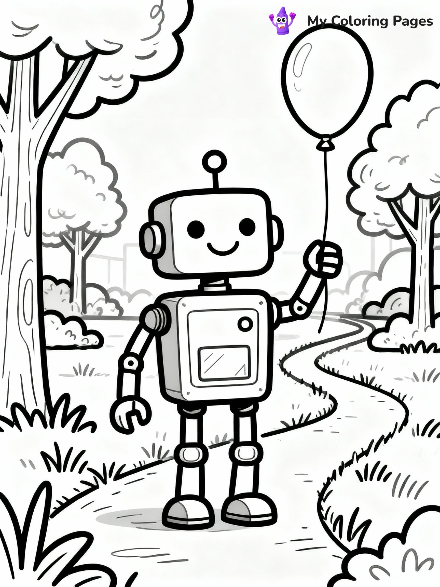 Robot Coloring Pages - 19