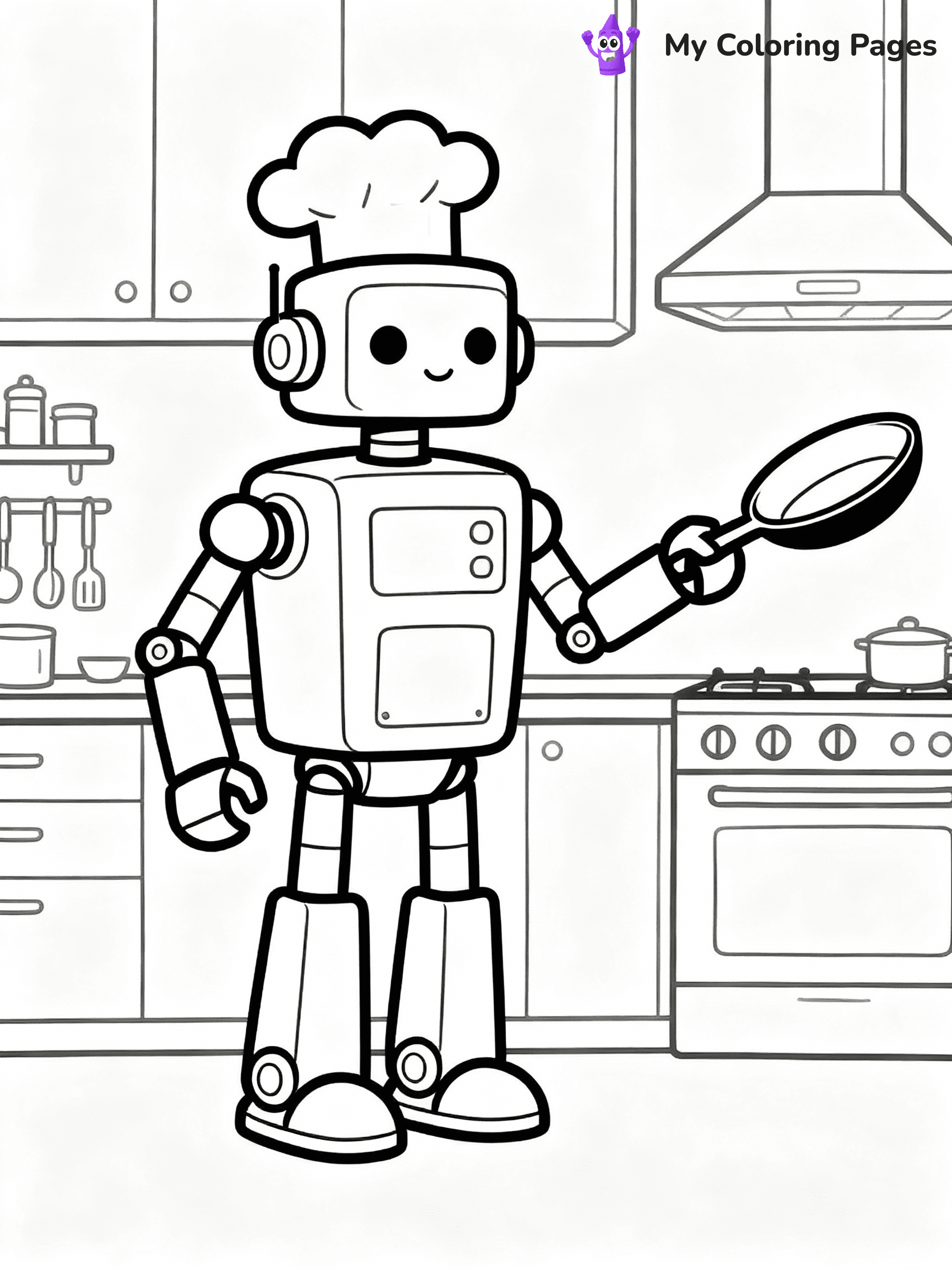 Robot Coloring Pages - 17