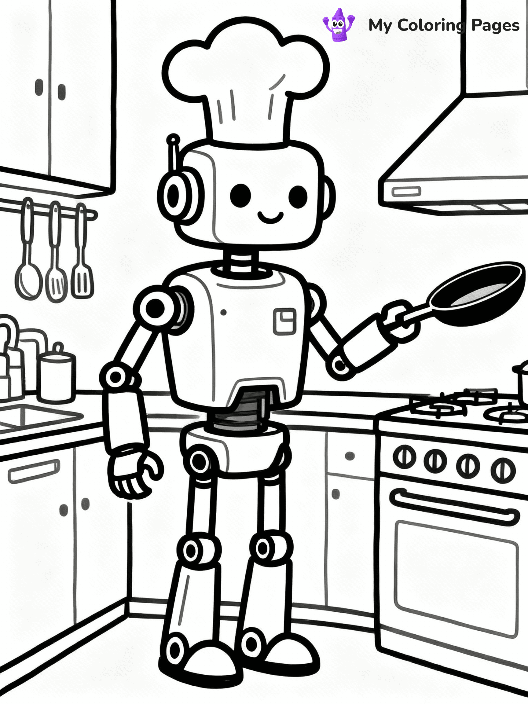 Robot Coloring Pages - 16