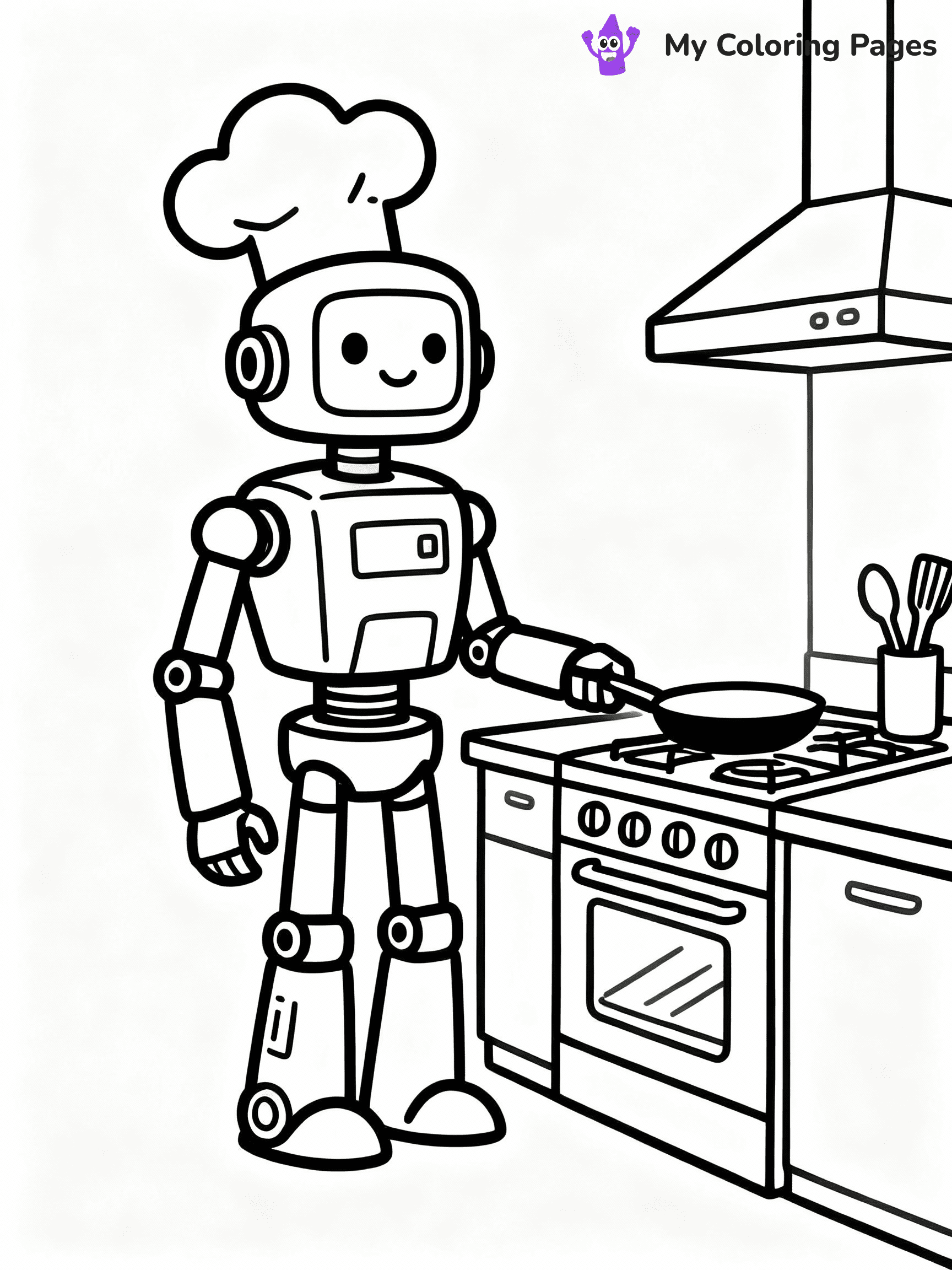Robot Coloring Pages - 15