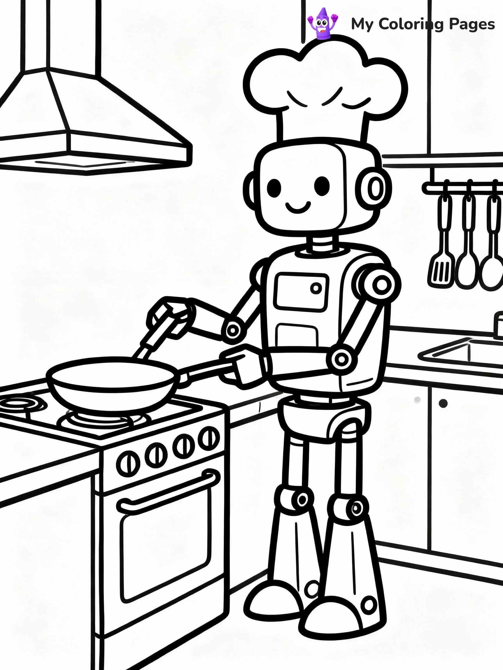 Robot Coloring Pages - 14