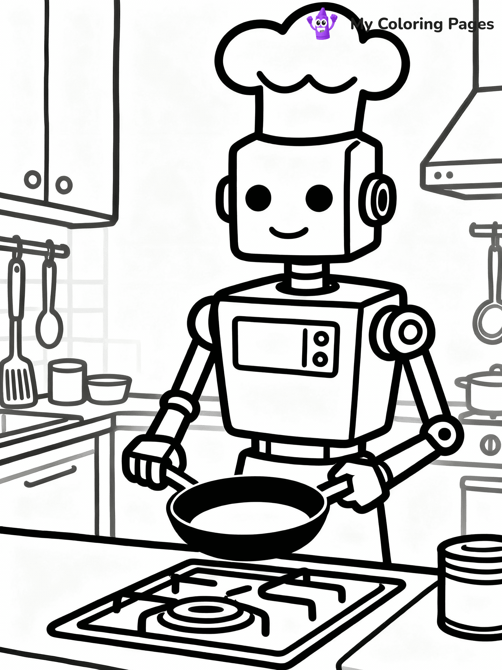 Robot Coloring Pages - 13