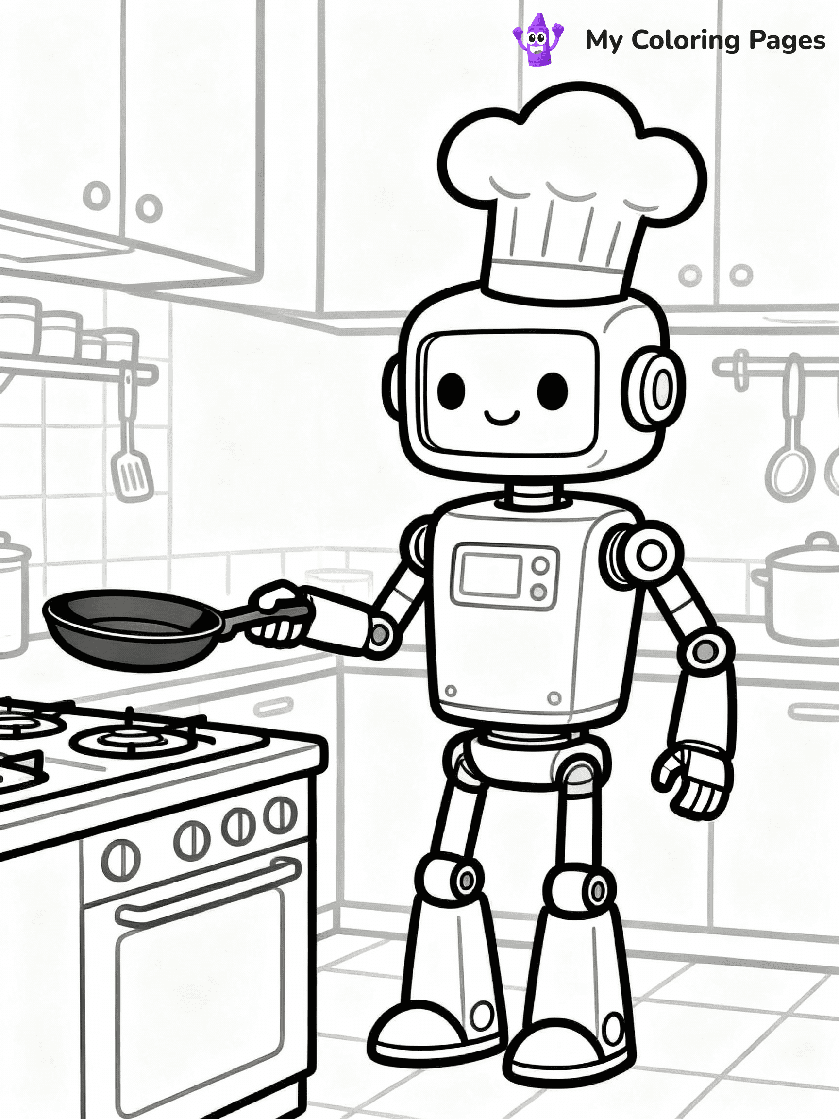 Robot Coloring Pages - 12