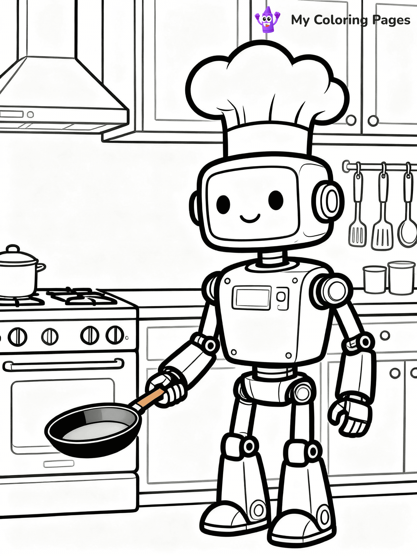 Robot Coloring Pages - 11
