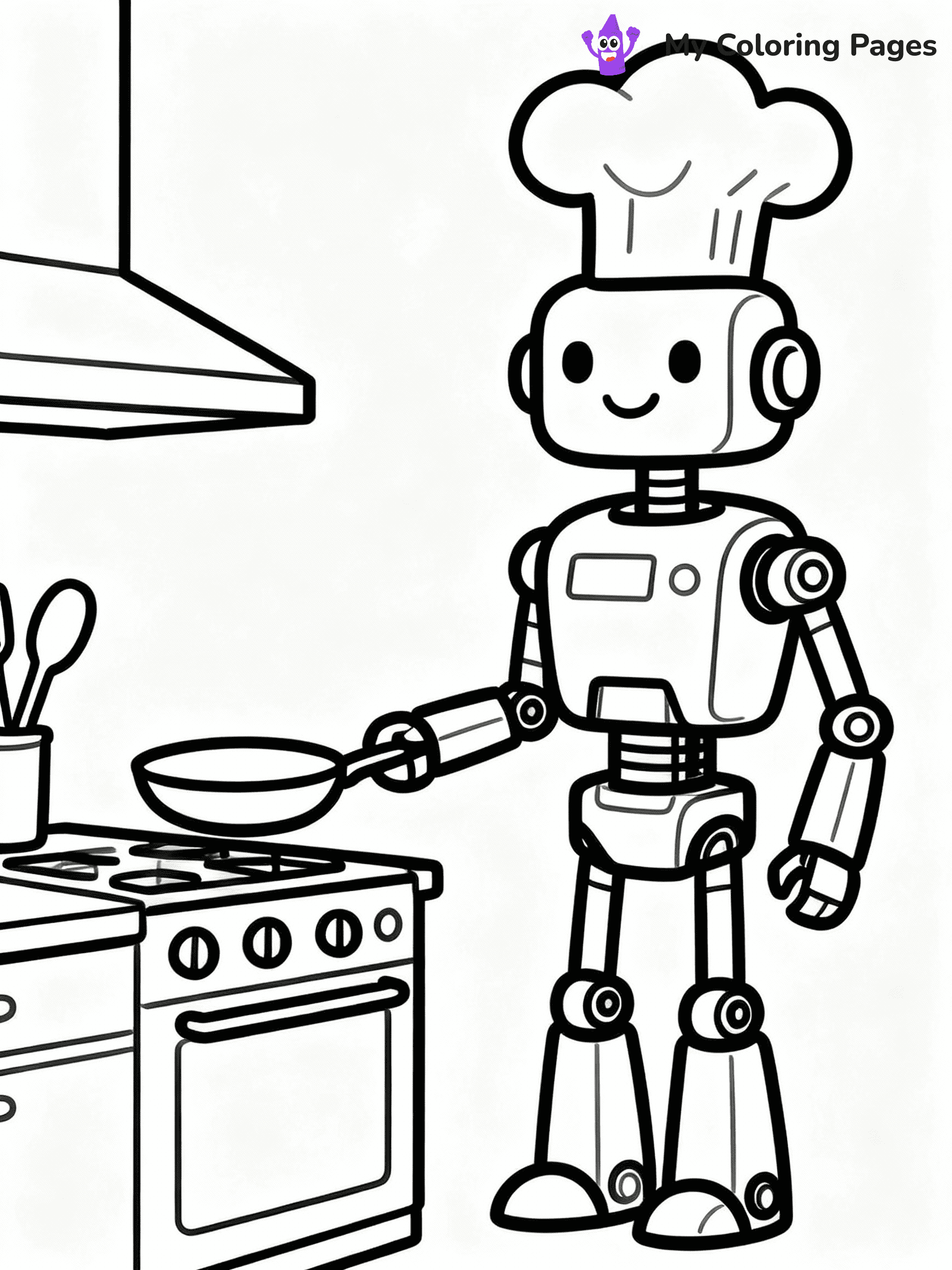 Robot Coloring Pages - 10