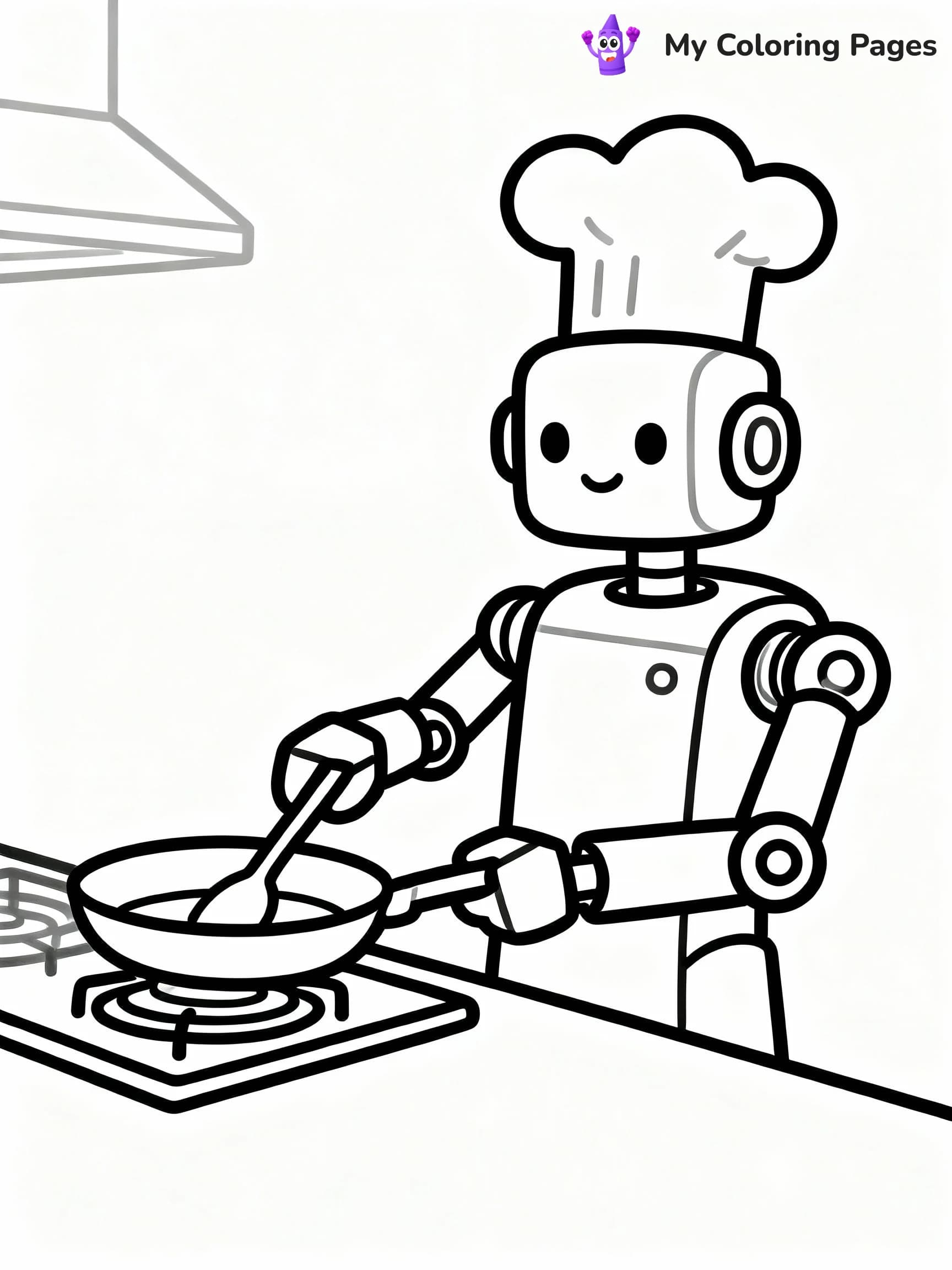 Robot Coloring Pages - 9