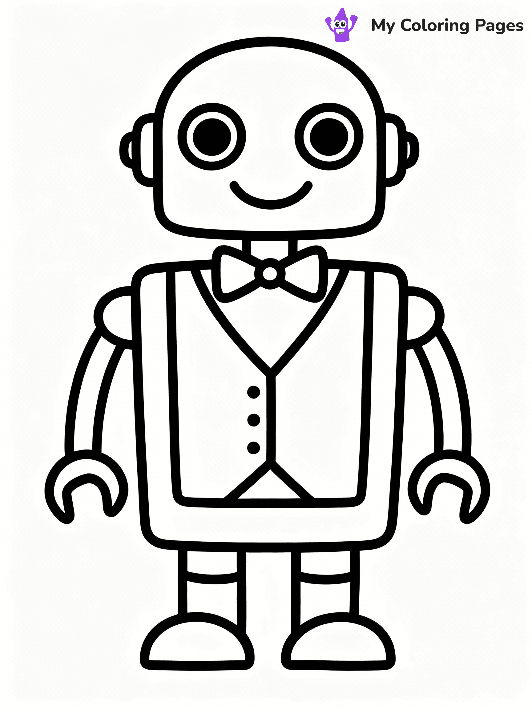 Robot Coloring Pages - 7