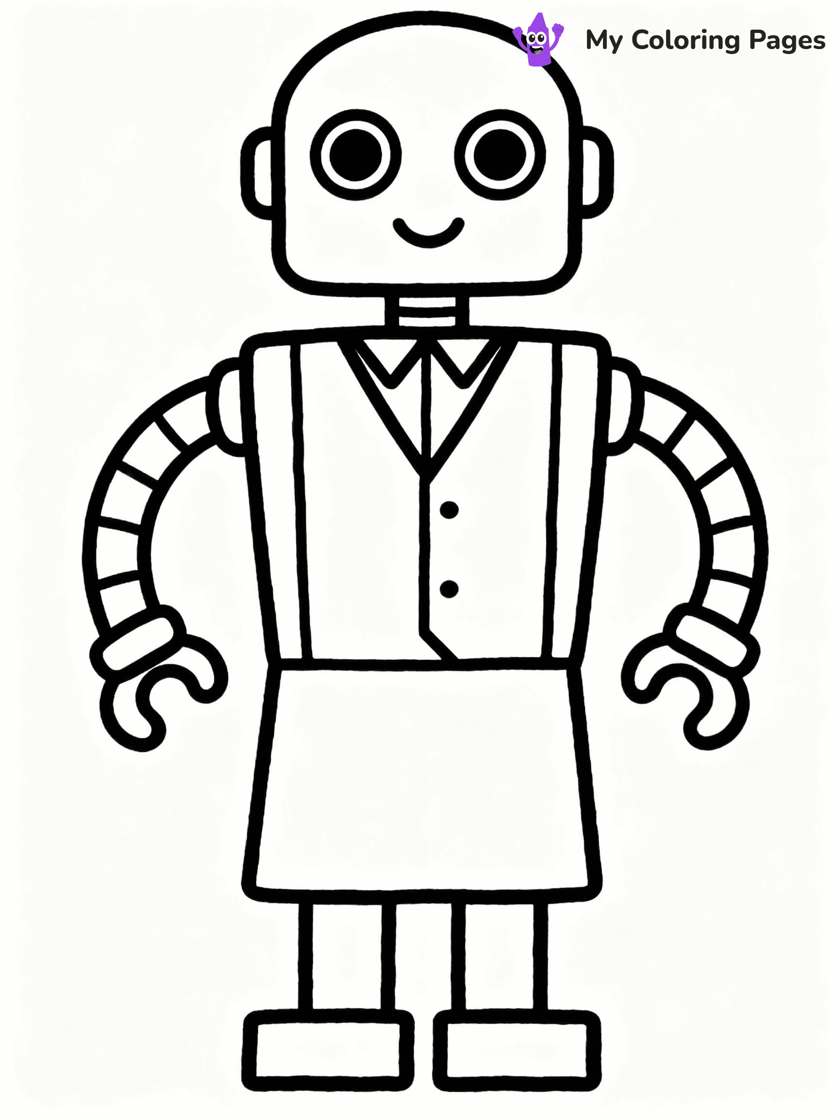 Robot Coloring Pages - 5