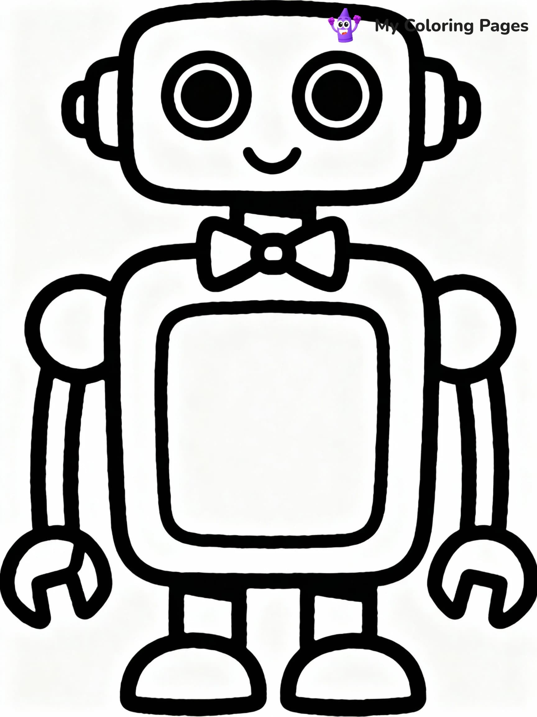 Robot Coloring Pages - 4