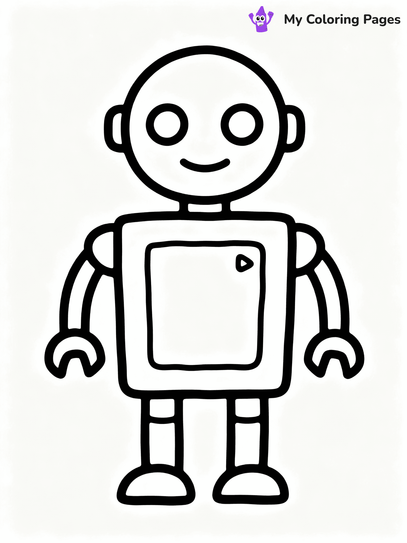 Robot Coloring Pages - 3