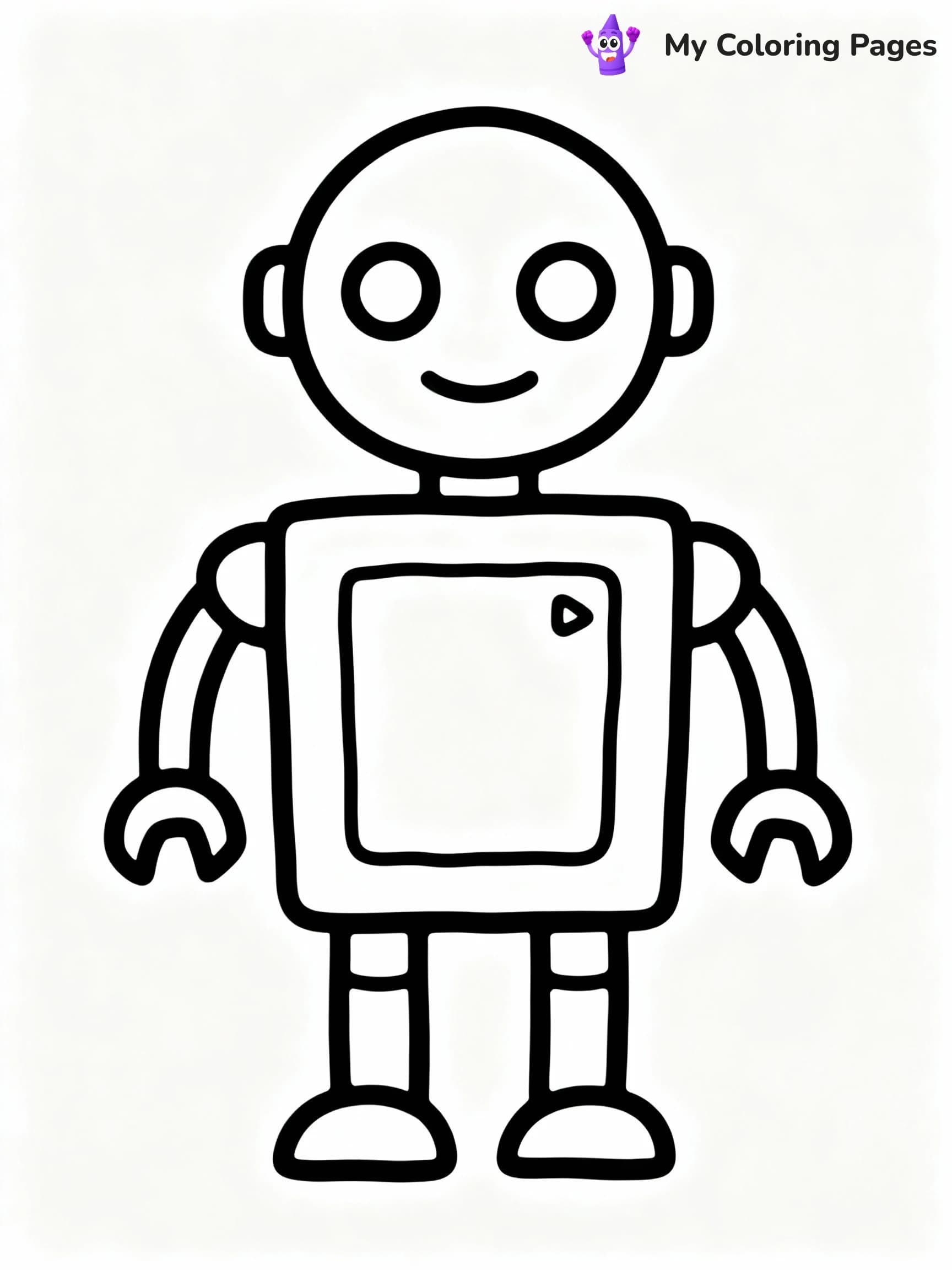 Robot Coloring Pages - 3