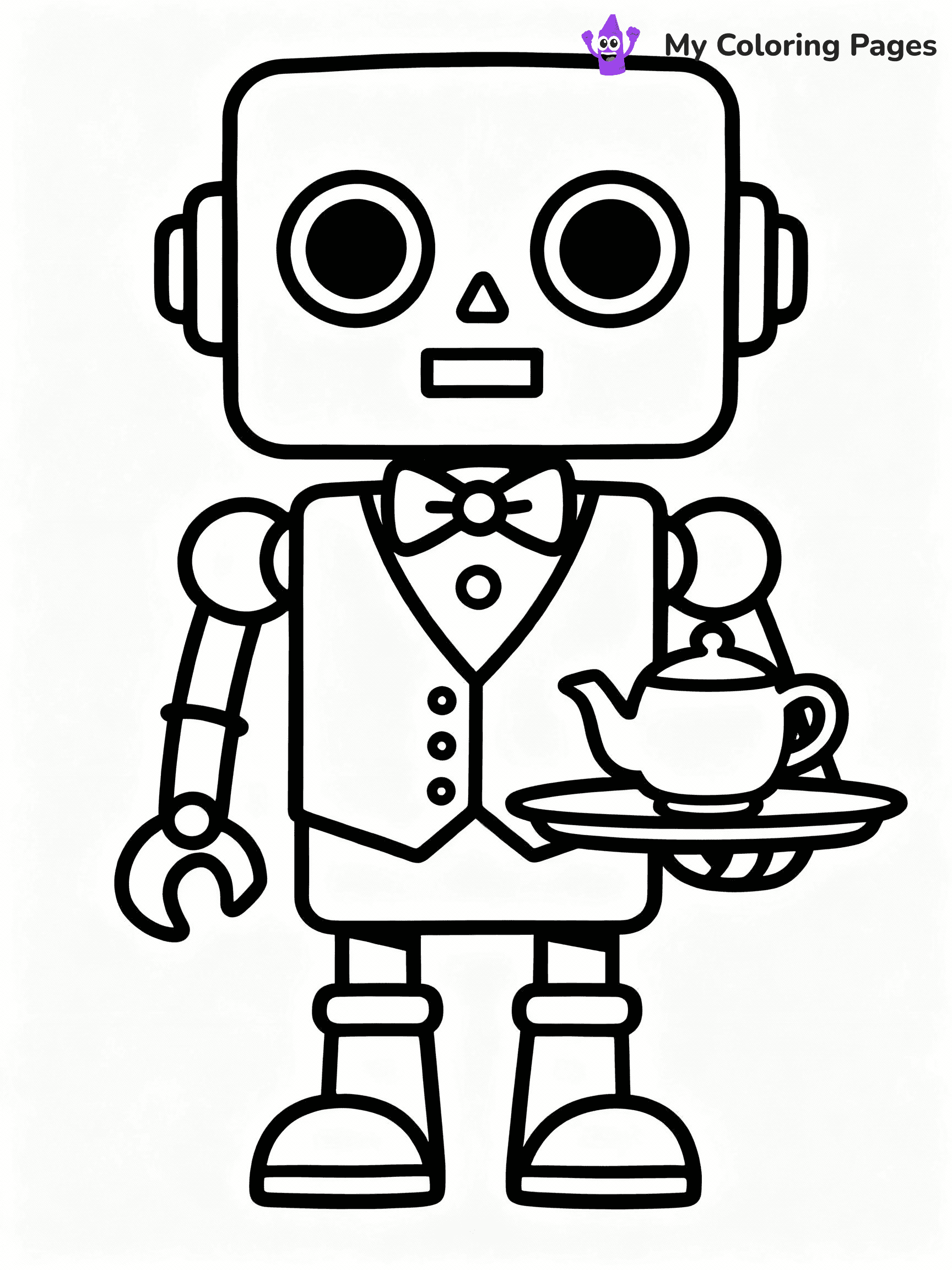 Robot Coloring Pages - 2