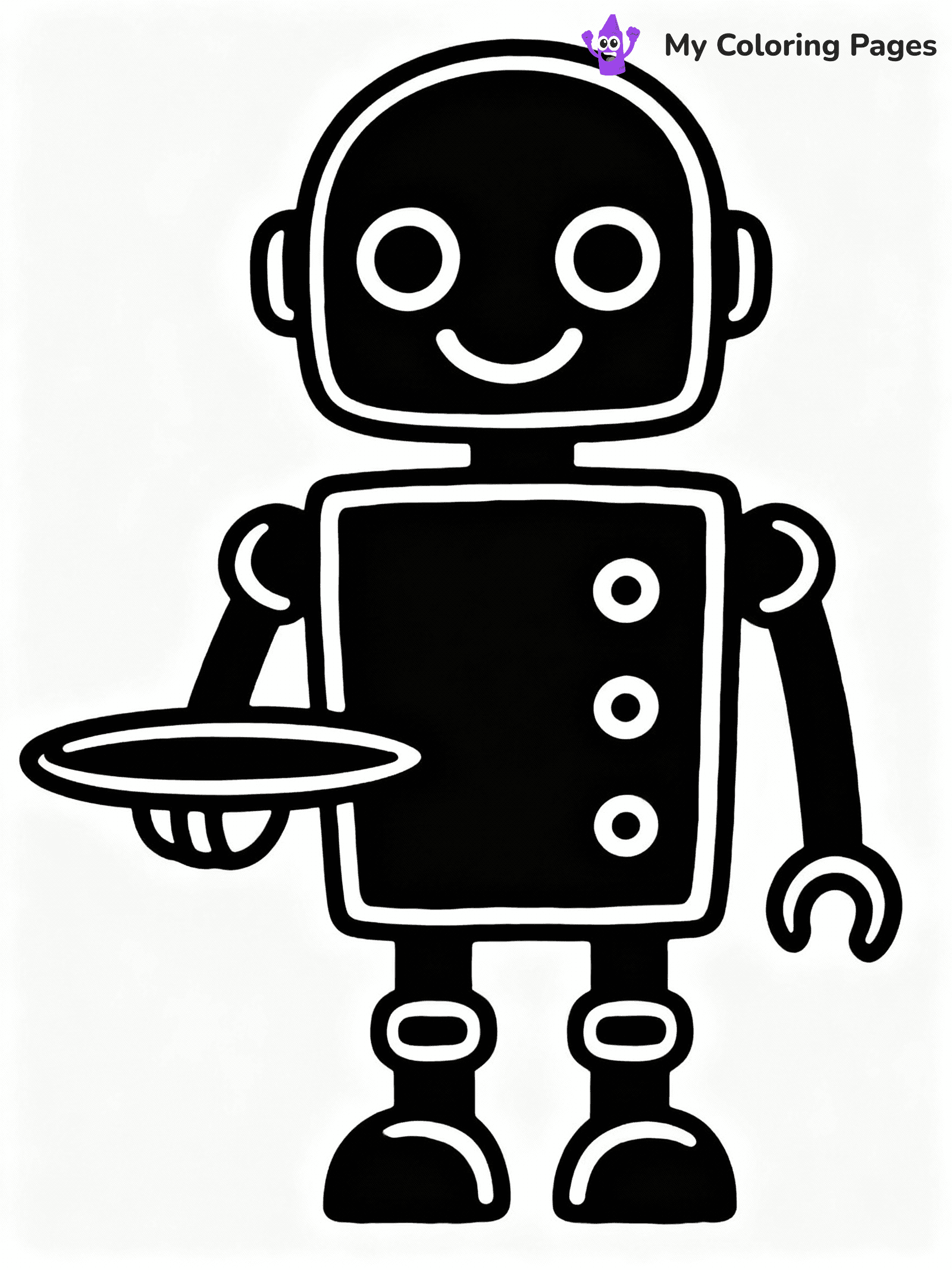 Robot Coloring Pages - 1