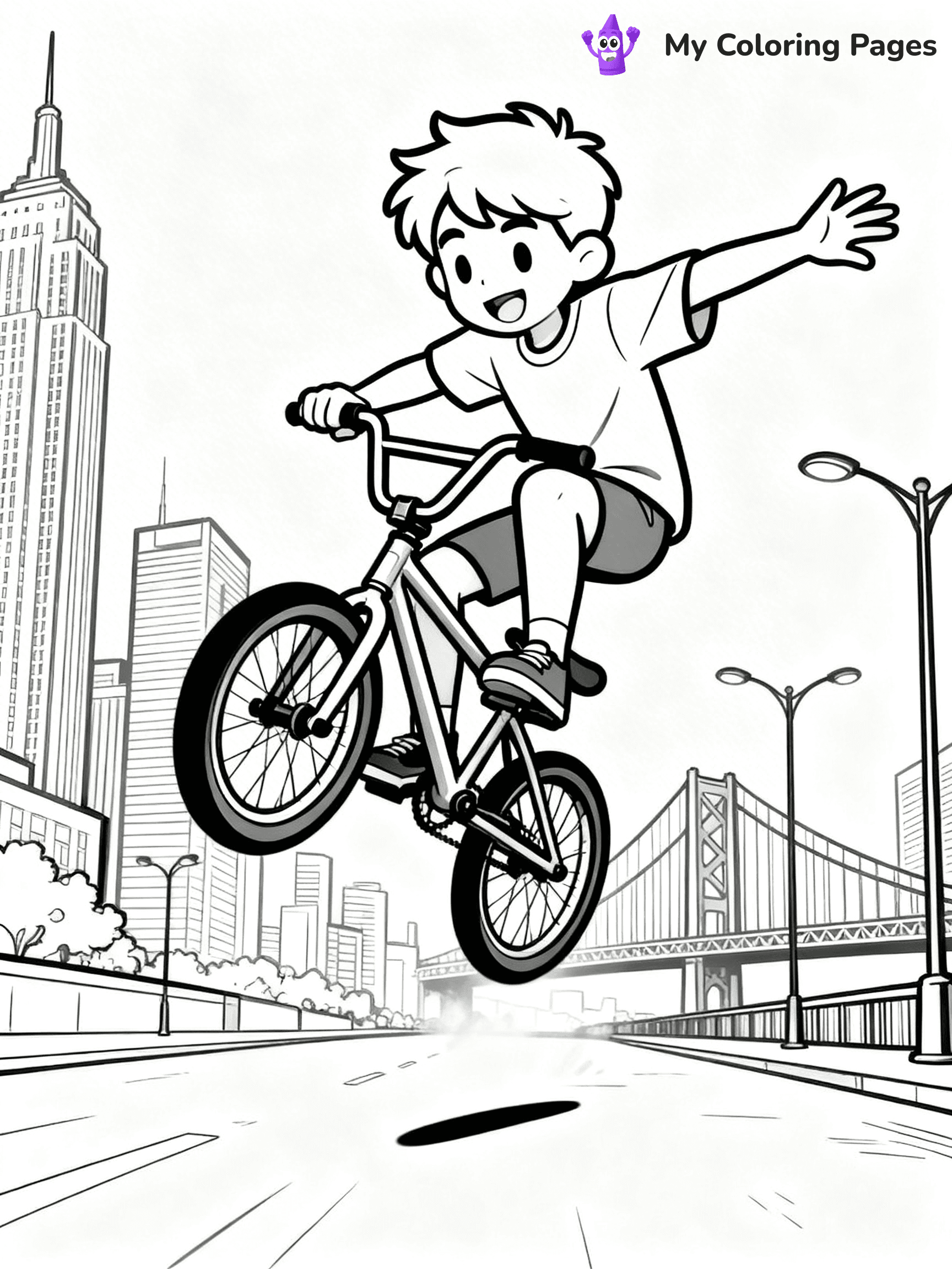 Cool Boy Coloring Pages - 1