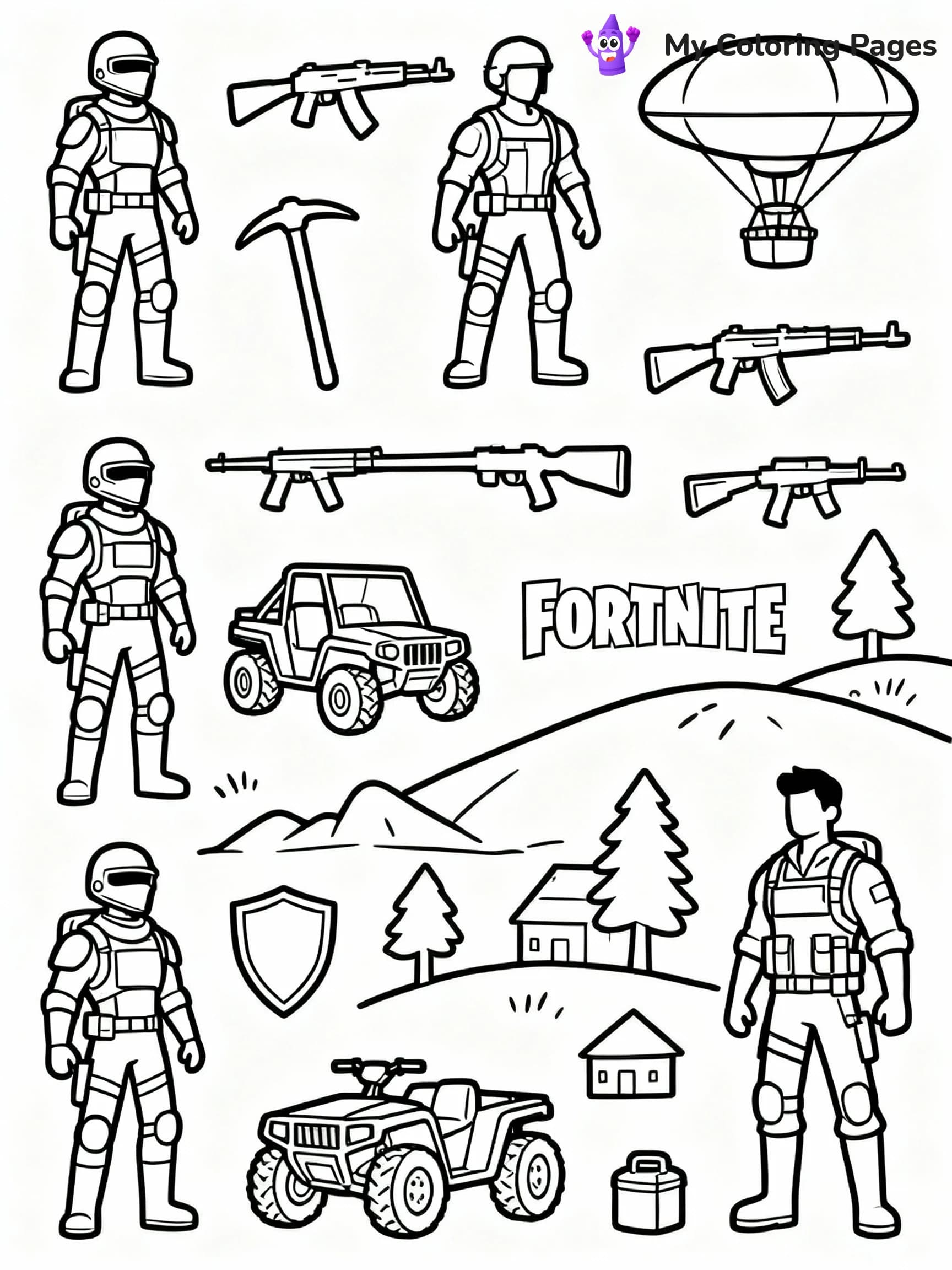 Fortnite Coloring Pages - 19
