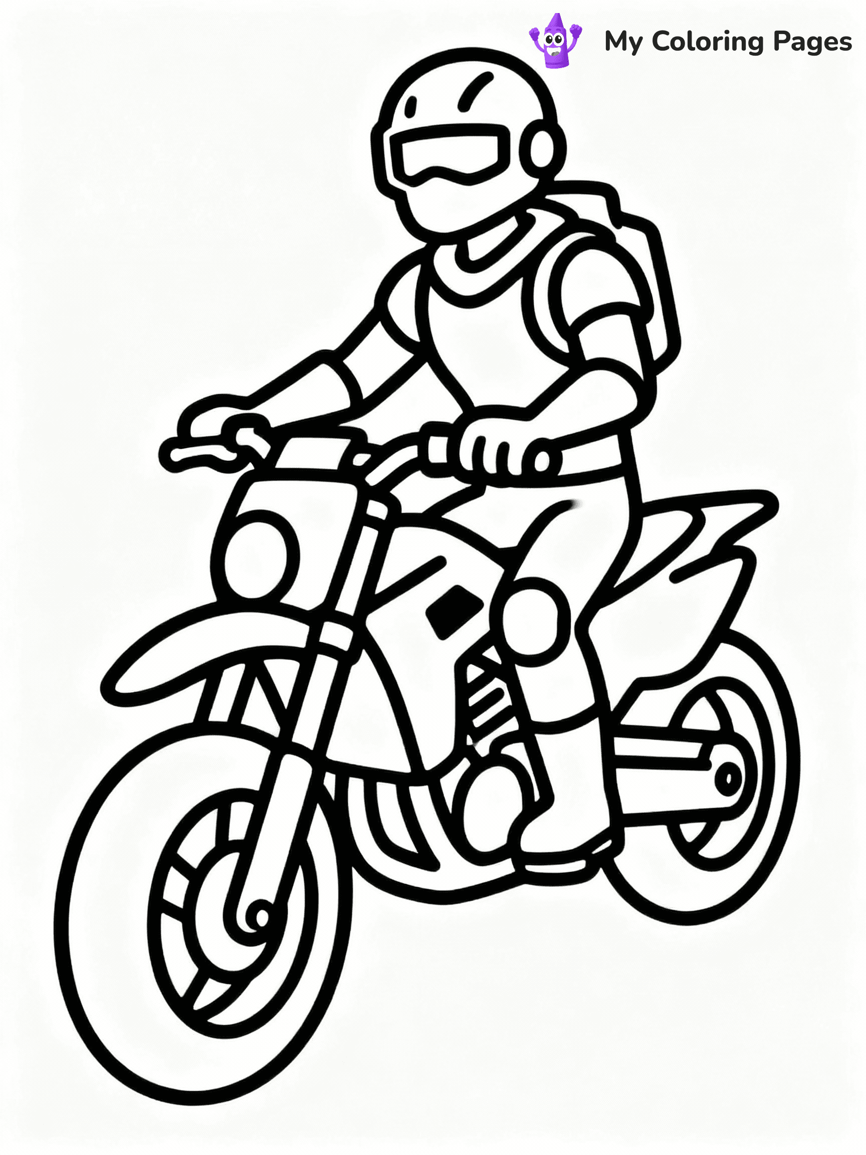 ⚠️ CRITICAL REQUIREMENT - ABSOLUTE BLACK AND WHITE ONLY ⚠️
This MUST be a BLACK AND WHITE line drawing ONLY. NO COLORS whatsoever.
- ONLY pure black lines (#000000) on pure white background (#FFFFFF)
- ABSOLUTELY NO colors, NO shading, NO gradients, NO grayscale
- If there are ANY colors in the output, the image is REJECTED
- This is a COLORING PAGE - meant to be COLORED IN by children
- The output must be UNCOLORED line art ready for coloring
⚠️ SUBJECT TO DRAW: Driving a motorcycle in Fortnite
(REMEMBER: Output must be BLACK AND WHITE line art only, NOT colored!)
# COLORING PAGE: BLACK OUTLINES ONLY - WHITE BACKGROUND MANDATORY
Create a **coloring book page** using EXACTLY two values: black lines, white space.
## NON-NEGOTIABLE BINARY RULES
- **ONLY #000000 (black) and #FFFFFF (white)** - NO other values exist
- **EVERY PIXEL = BLACK OR WHITE** - no gray/shading/antialiasing
- **WHITE BACKGROUND MANDATORY** - entire canvas stays white
- **ALL SHAPES HOLLOW** - everything is empty outlines waiting to be colored
- **FORBIDDEN:** fills, shading, gradients, patterns, textures, colors
- **NO SOLID REGIONS** - if it's not a thin line, it's wrong
## Universal Line Standards
- Black outlines ONLY - thin, uniform weight
- Every shape completely empty inside
- Closed contours suitable for coloring
- Simple flat illustration - zero depth/3D/realism
- **Style:** Whimsical Doodle Art Alley - rounded, friendly outlines (unless specified)
## Everything = Outline Only
- Characters/animals: hollow shapes
- Objects/clothing: empty contours
- Backgrounds/scenery: line work only
- Natural elements: outlined forms
- Dark/night areas: don't exist (use outlined symbols)
- Textures/patterns: convert to simple lines
## The Test
Can a child color EVERY white space with crayons? If any area is pre-filled/shaded/gray, it FAILS. Every shape must be waiting to receive color.
**FINAL OUTPUT**: Binary coloring page. Black lines define shapes. White spaces ready for coloring. Nothing else exists. No exceptions. Print-ready.
⚠️ FINAL REMINDER: Draw the subject "Driving a motorcycle in Fortnite" as BLACK AND WHITE line art. Zero colors in output.