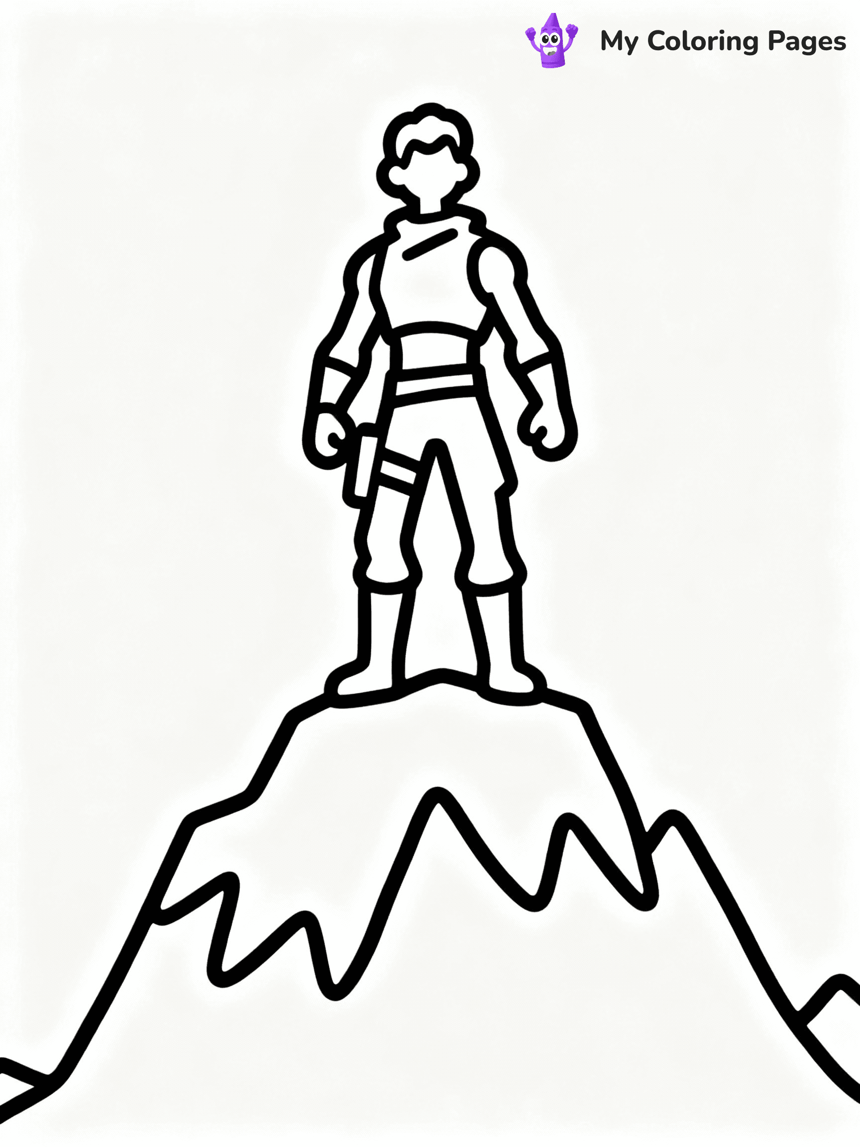 ⚠️ CRITICAL REQUIREMENT - ABSOLUTE BLACK AND WHITE ONLY ⚠️
This MUST be a BLACK AND WHITE line drawing ONLY. NO COLORS whatsoever.
- ONLY pure black lines (#000000) on pure white background (#FFFFFF)
- ABSOLUTELY NO colors, NO shading, NO gradients, NO grayscale
- If there are ANY colors in the output, the image is REJECTED
- This is a COLORING PAGE - meant to be COLORED IN by children
- The output must be UNCOLORED line art ready for coloring
⚠️ SUBJECT TO DRAW: Standing on the mountain in a Fortnite game
(REMEMBER: Output must be BLACK AND WHITE line art only, NOT colored!)
# COLORING PAGE: BLACK OUTLINES ONLY - WHITE BACKGROUND MANDATORY
Create a **coloring book page** using EXACTLY two values: black lines, white space.
## NON-NEGOTIABLE BINARY RULES
- **ONLY #000000 (black) and #FFFFFF (white)** - NO other values exist
- **EVERY PIXEL = BLACK OR WHITE** - no gray/shading/antialiasing
- **WHITE BACKGROUND MANDATORY** - entire canvas stays white
- **ALL SHAPES HOLLOW** - everything is empty outlines waiting to be colored
- **FORBIDDEN:** fills, shading, gradients, patterns, textures, colors
- **NO SOLID REGIONS** - if it's not a thin line, it's wrong
## Universal Line Standards
- Black outlines ONLY - thin, uniform weight
- Every shape completely empty inside
- Closed contours suitable for coloring
- Simple flat illustration - zero depth/3D/realism
- **Style:** Whimsical Doodle Art Alley - rounded, friendly outlines (unless specified)
## Everything = Outline Only
- Characters/animals: hollow shapes
- Objects/clothing: empty contours
- Backgrounds/scenery: line work only
- Natural elements: outlined forms
- Dark/night areas: don't exist (use outlined symbols)
- Textures/patterns: convert to simple lines
## The Test
Can a child color EVERY white space with crayons? If any area is pre-filled/shaded/gray, it FAILS. Every shape must be waiting to receive color.
**FINAL OUTPUT**: Binary coloring page. Black lines define shapes. White spaces ready for coloring. Nothing else exists. No exceptions. Print-ready.
⚠️ FINAL REMINDER: Draw the subject "Standing on the mountain in a Fortnite game" as BLACK AND WHITE line art. Zero colors in output.