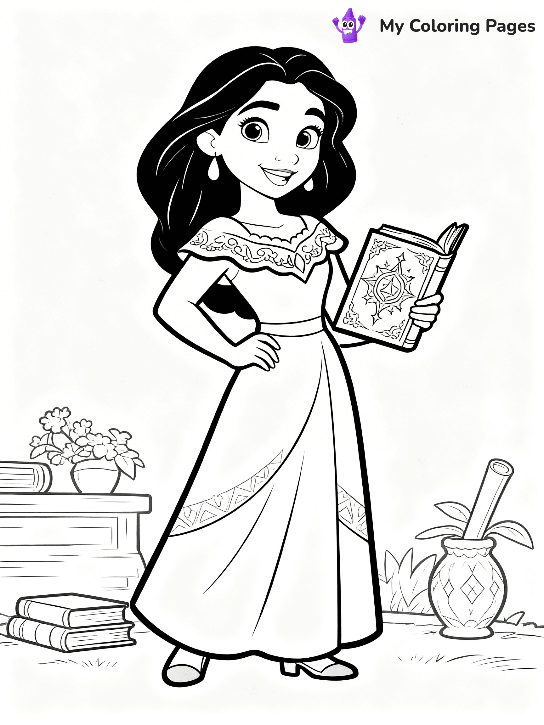 Elena of Avalor Coloring Pages - 24
