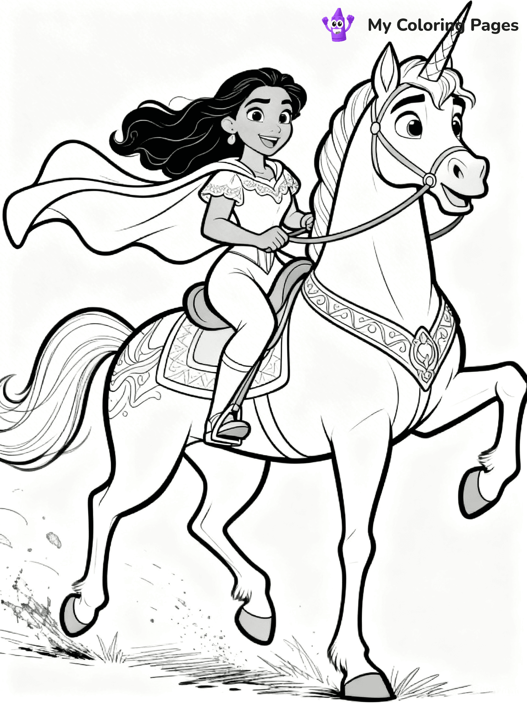 Elena of Avalor Coloring Pages - 1