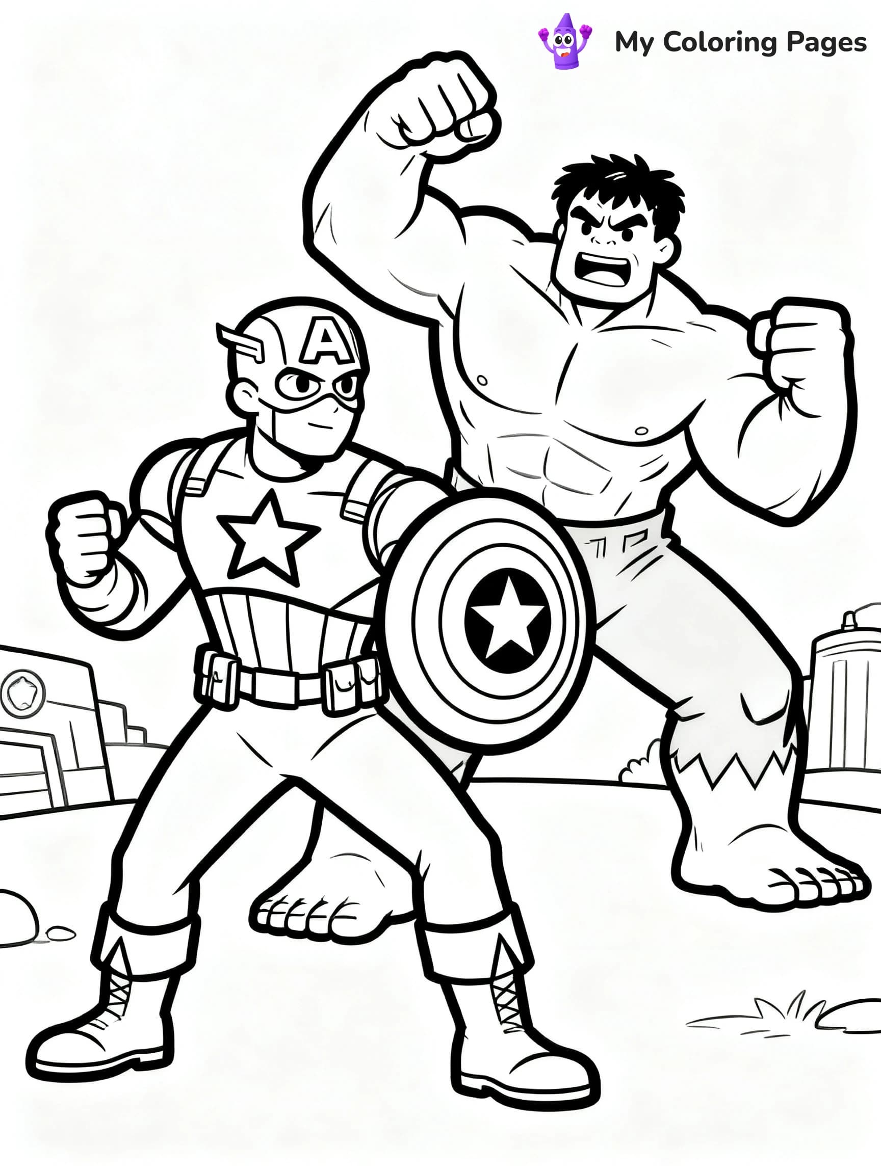 Hulk Smash Coloring Pages - 22