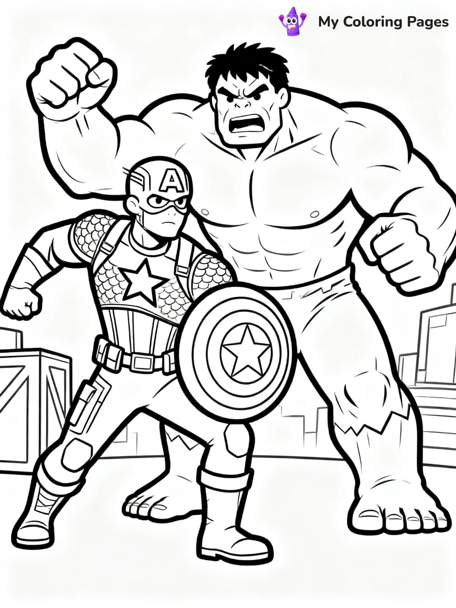 Hulk Smash Coloring Pages - 17