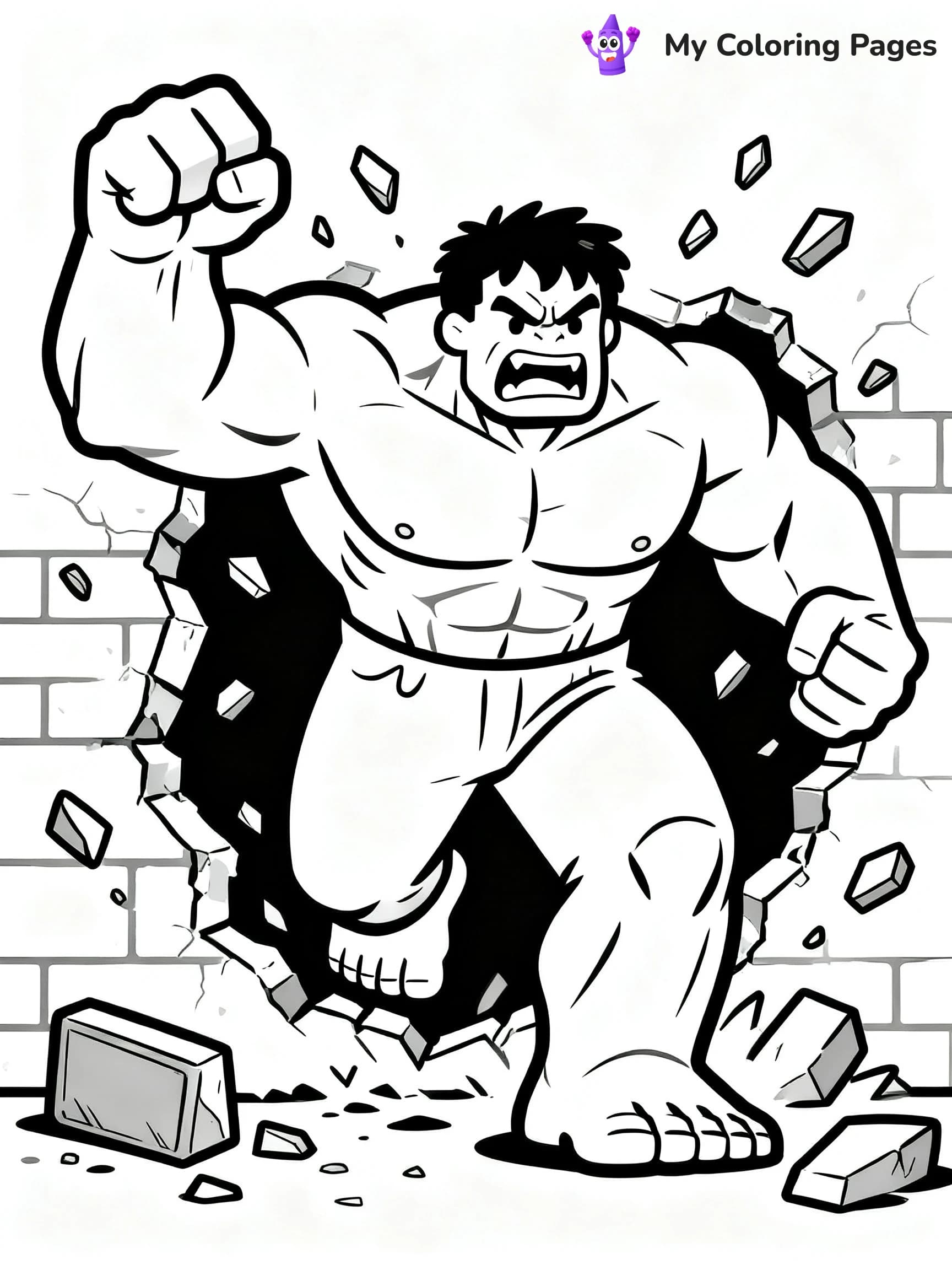 Hulk Smash Coloring Pages - 16