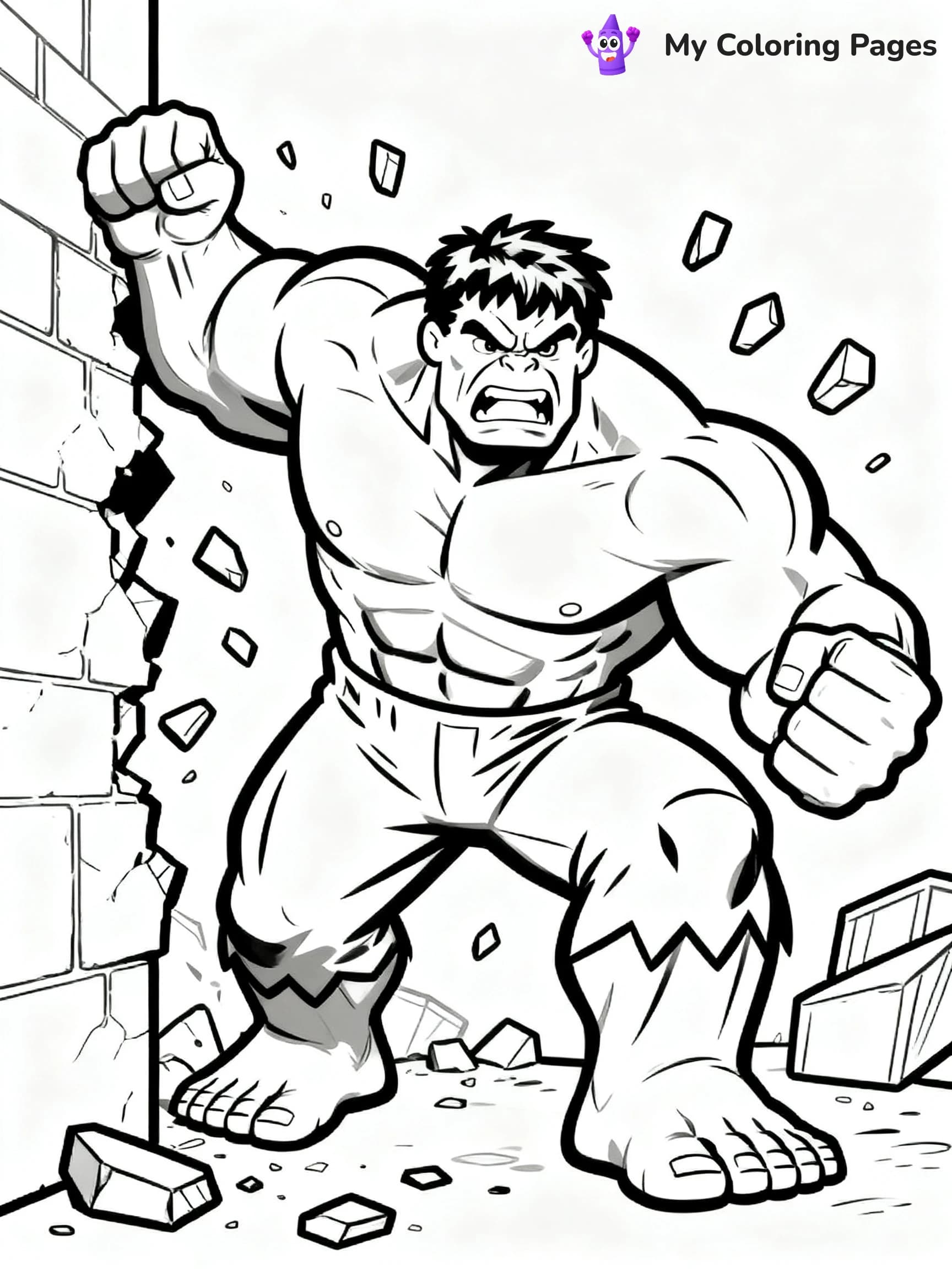 Hulk Smash Coloring Pages - 15
