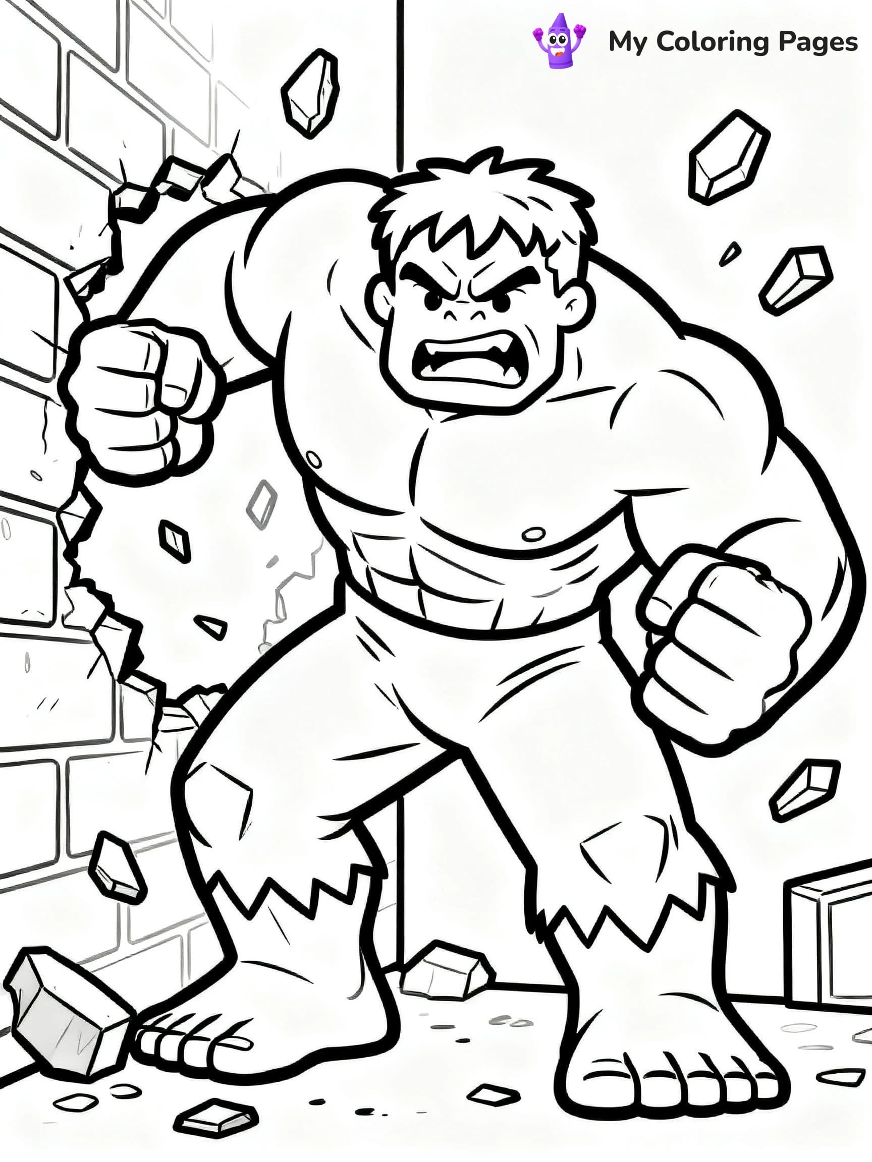 Hulk Smash Coloring Pages - 14